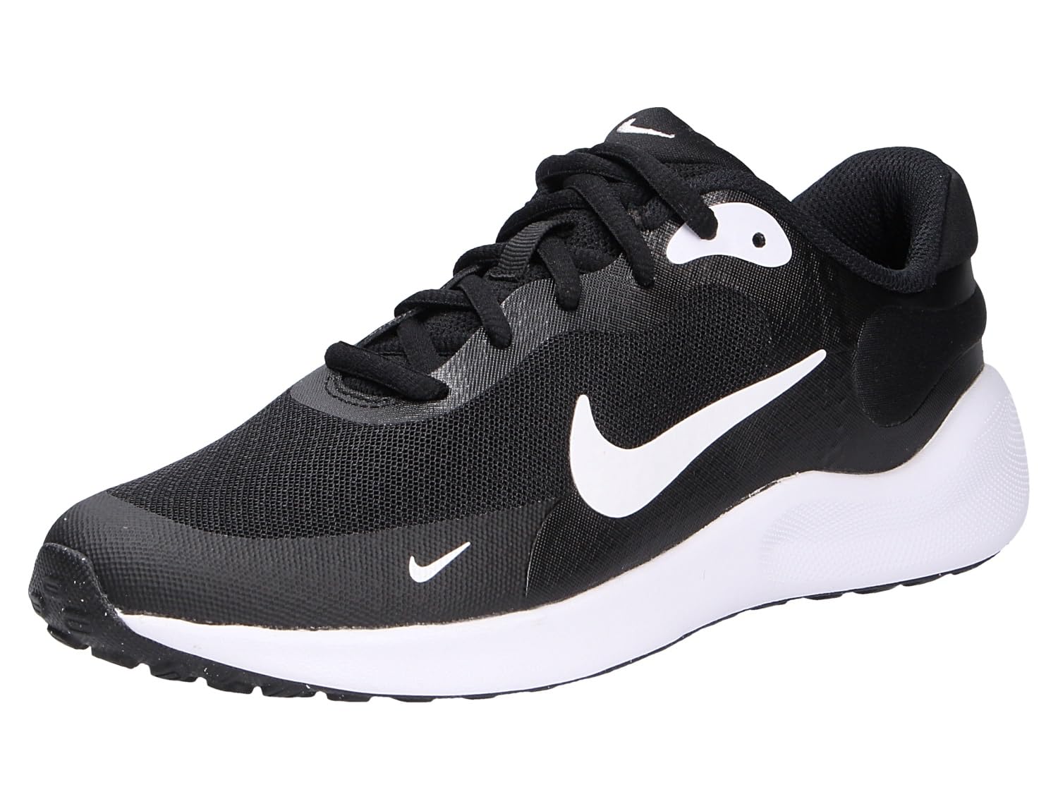 کفش‌های بچه‌گانه بچگانه Nike REVOLUTION 7 GS با کفش‌های بچگانه ۱۲ ماهه سیاه/سفید - سفید
