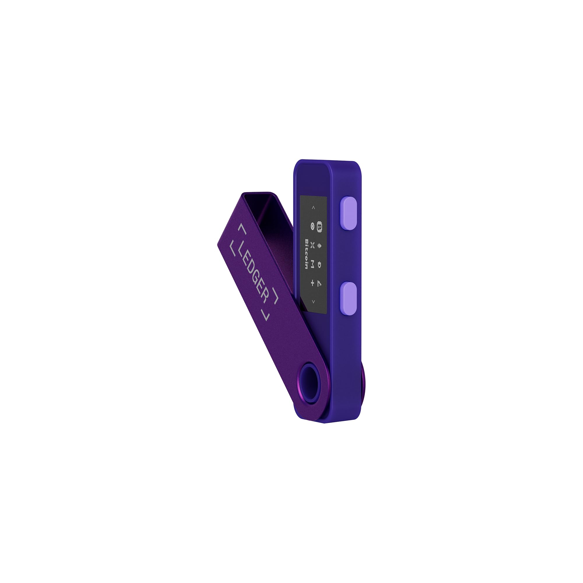 کیف پول سخت افزاری Ledger Nano S Plus Crypto (ارغوانی) - دارای نگهبانی از رمزارزها، NFT ها و توکن ها (تنها برای دسکتاپ و اندروید)