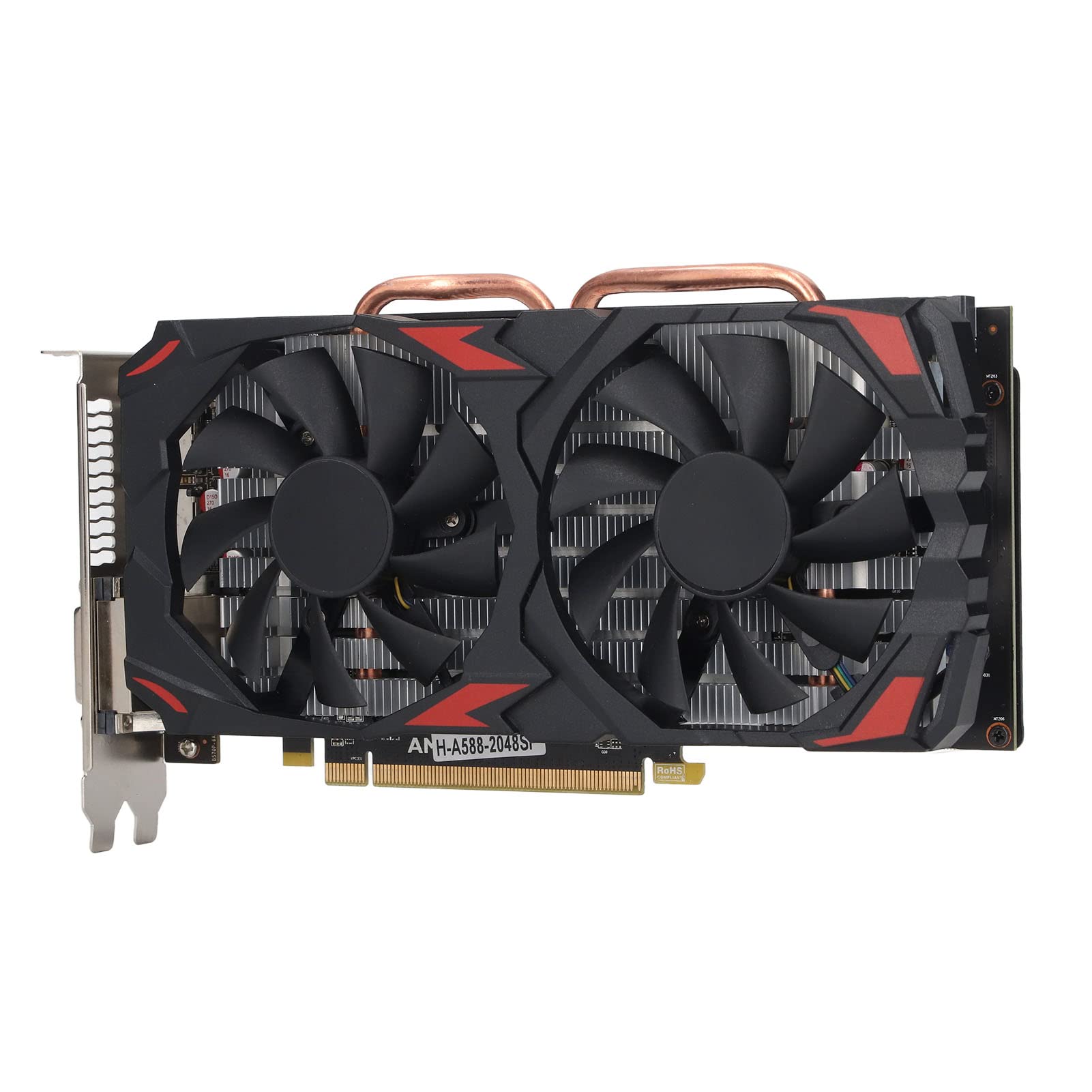 کارت گرافیک Goshyda 580 با حافظه 8 گیگابایت GDDR5، 256 بیتی و دارای 2 پنل خنک‌کننده با پشتیبانی از PCI Express 3.0 DP DVI کارت گرافیک کامپیوتری برای بازی‌های اداری (580 8G D5)