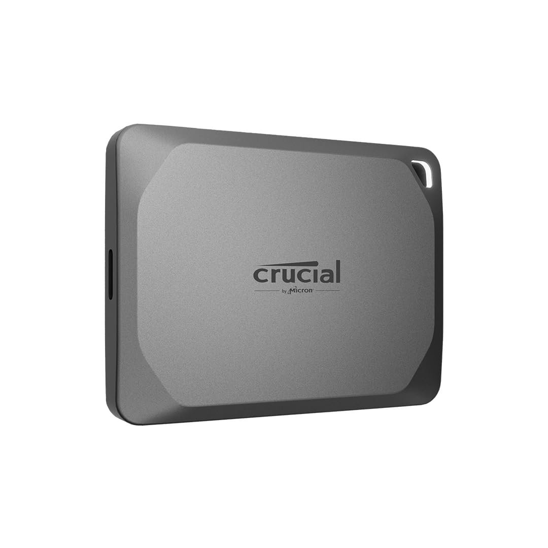 کریسیال X9 Pro 4TB SSD قابل حمل - تا 1050 مگابایت بر ثانیه خواندن و نوشتن - مقاوم در برابر آب و گرد و غبار، قابل استفاده بر روی کامپیوتر و مک، با پیشنهاد عکس‌های Mylio Photos+ - درایو جامد خارجی USB 3.2 - CT4000X9PROSSD902