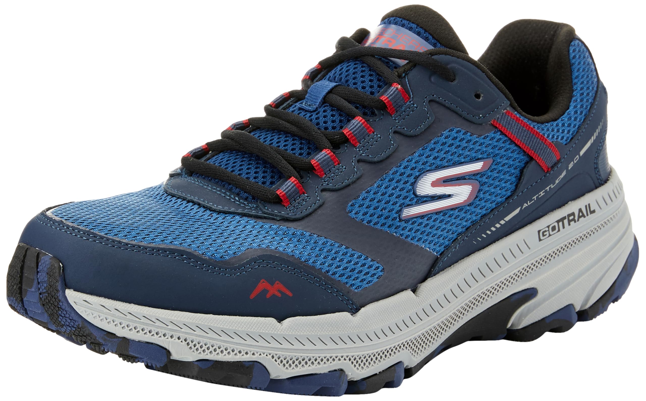 اسنیکر Skechers Go Run Trail Height 2.0 مردانه 45 EU نیروی دریایی / قرمز