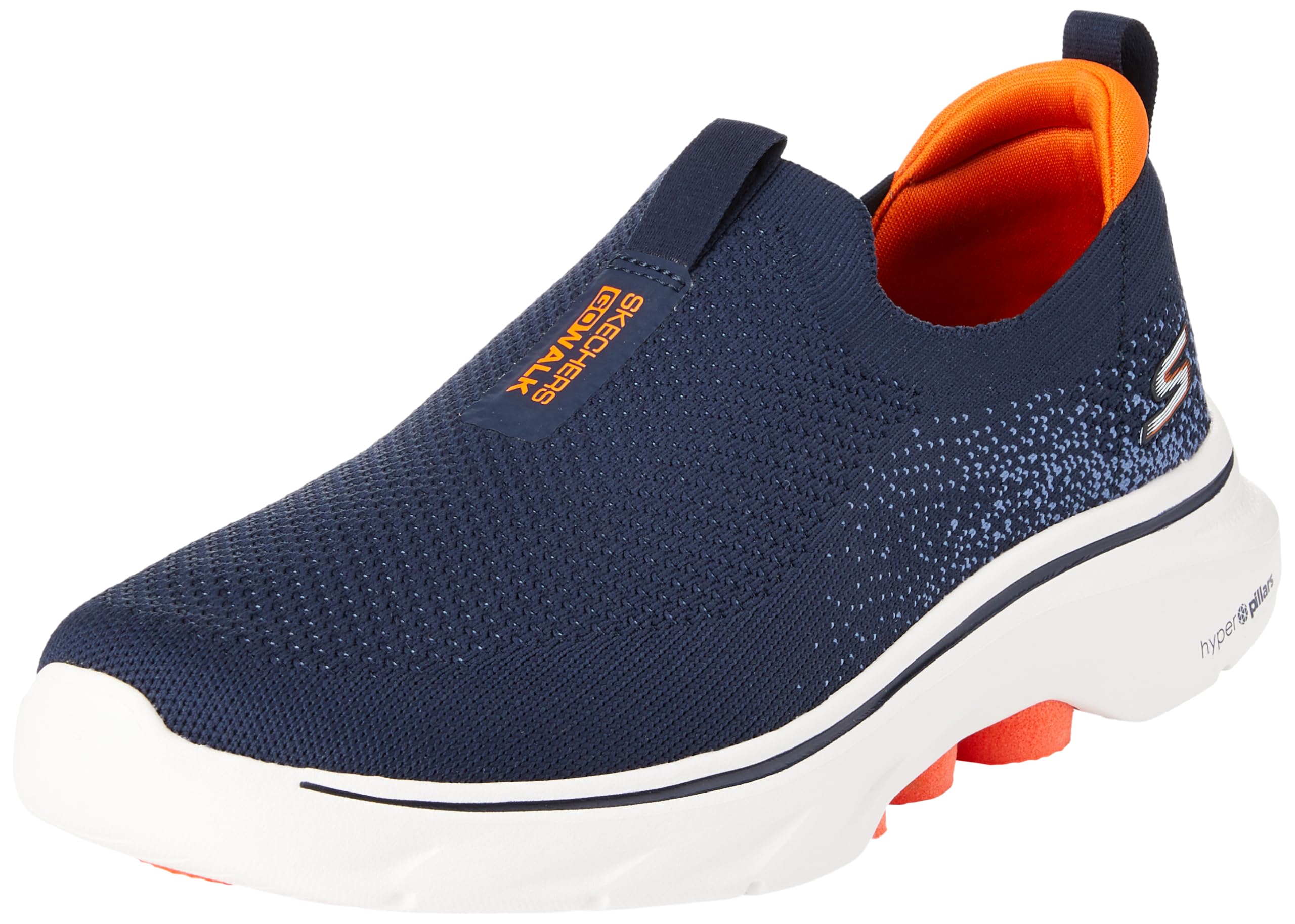 اسنیکر Skechers Go Walk 7 مردانه 43 اوروپا نیروی دریایی / نارنجی