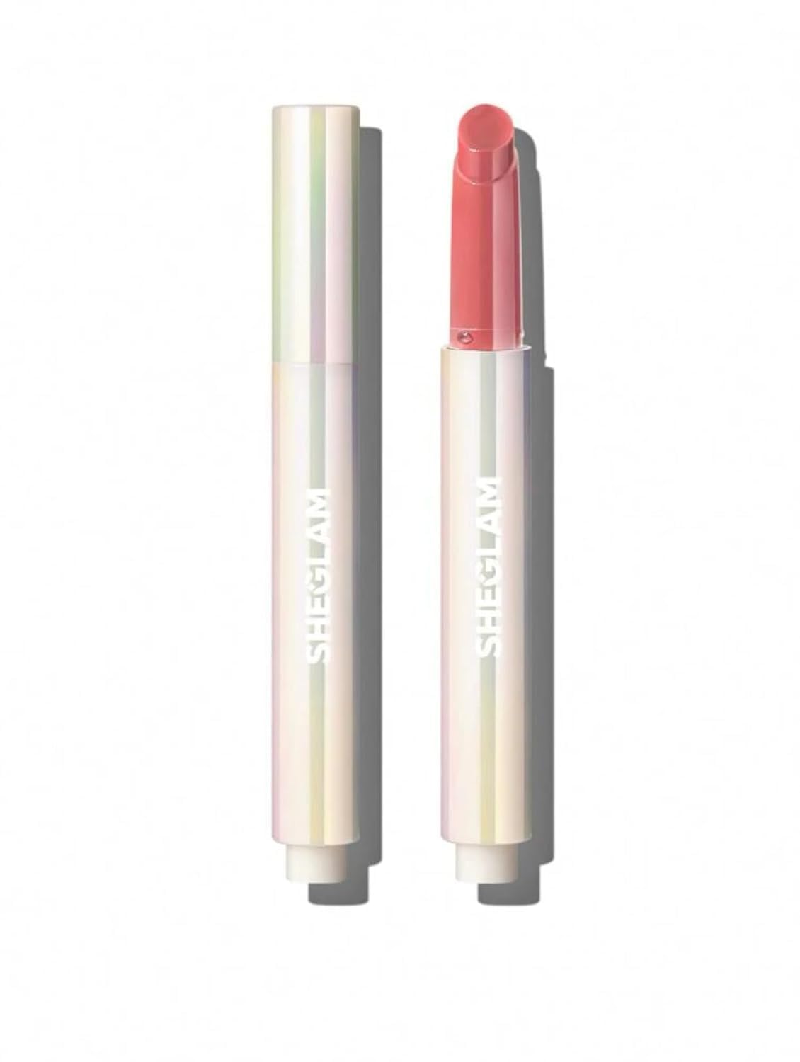 رژ لب پر درخشنده و مرطوب کننده SHEGLAM - Pout-Perfect Shine Lip Plumper - Moisturizing Plumping Solid Lip Gloss Non-Stick Nourishing (Pink Flamingo)
