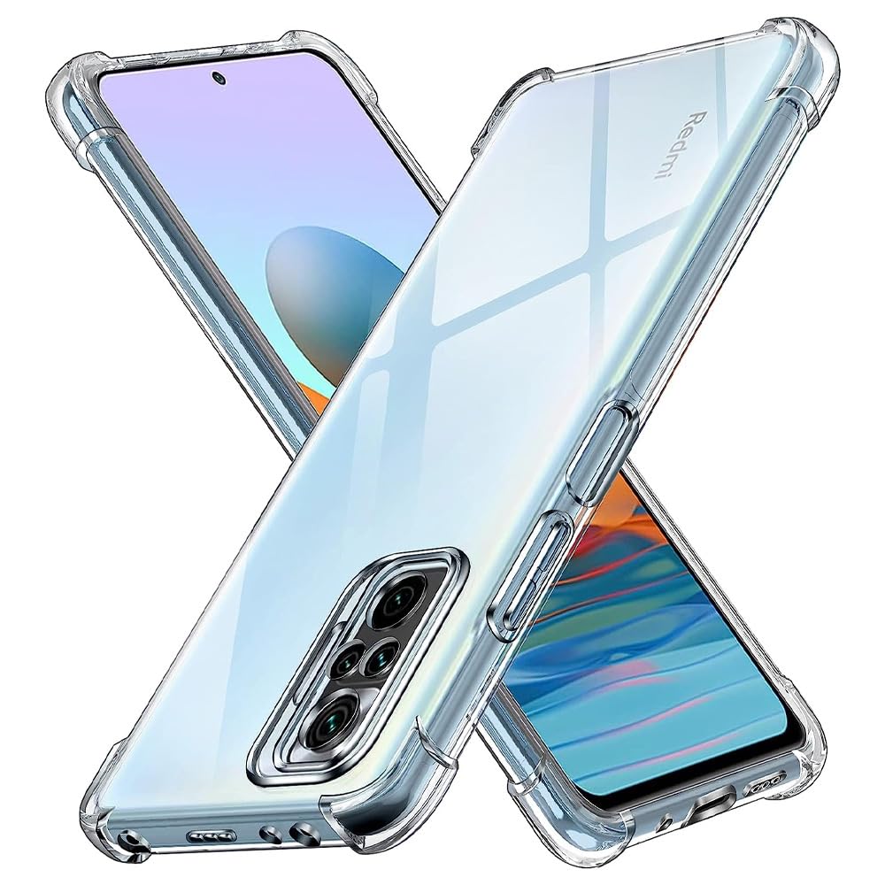 مورق اندریگون برای کیس شیائومی ردمی نوت ۱۰ پرو - نرم، مقاوم در برابر شوک، با لبه‌های انعطاف‌پذیر TPU و گوشه‌های تقویت‌شده، پوشش شفاف محافظ (شیائومی ردمی نوت ۱۰ پرو)