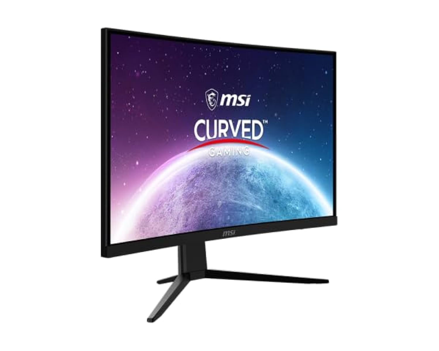 اندازه 23.6 اینچی صفحه نمایش گیمینگ منحنی MSI G242C، زمان پاسخ 1 میلی ثانیه، نرخ تازه‌سازی 170 هرتز، طراحی بی‌حاشیه، AMD FreeSync، کیفیت تصویر 1920 × 1080 FHD، ضدآب و گرد و غبار - رنگ مشکی، VGA