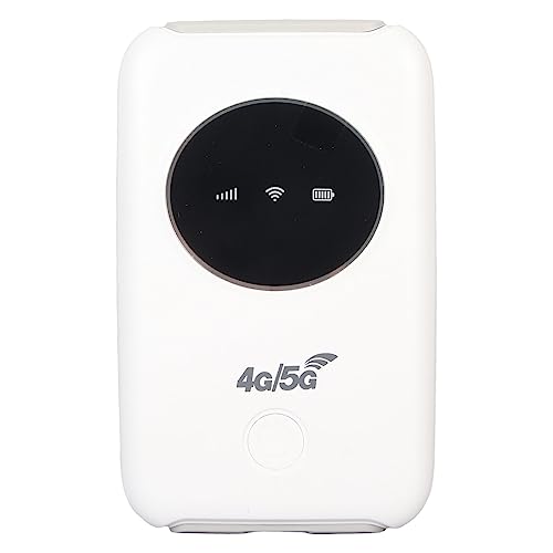 رادیو اینترنت همراه، WiFi 5G 300 مگابیت بر ثانیه راه‌انداز 4G 3G LTE با شکاف کارت SIM، روتر بی‌سیم تلفن همراه قابل حمل برای لپتاپ و گوشی‌های هوشمند، 3200 میلی‌آمپرساعت، تا 10 دستگاه WiFi به اتصال، CRYFOKTXDI5RYQVOF