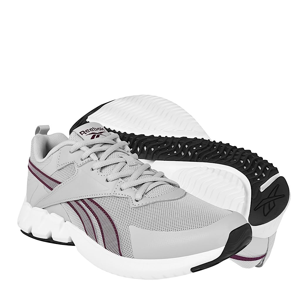کفش مردانه Reebok ZTAUR RUN II سایز 44 اروپا رنگ خاکستری مایل به سفید 3 / بنفش کلاسیک F23 / خاکستری مایل به سفید 5