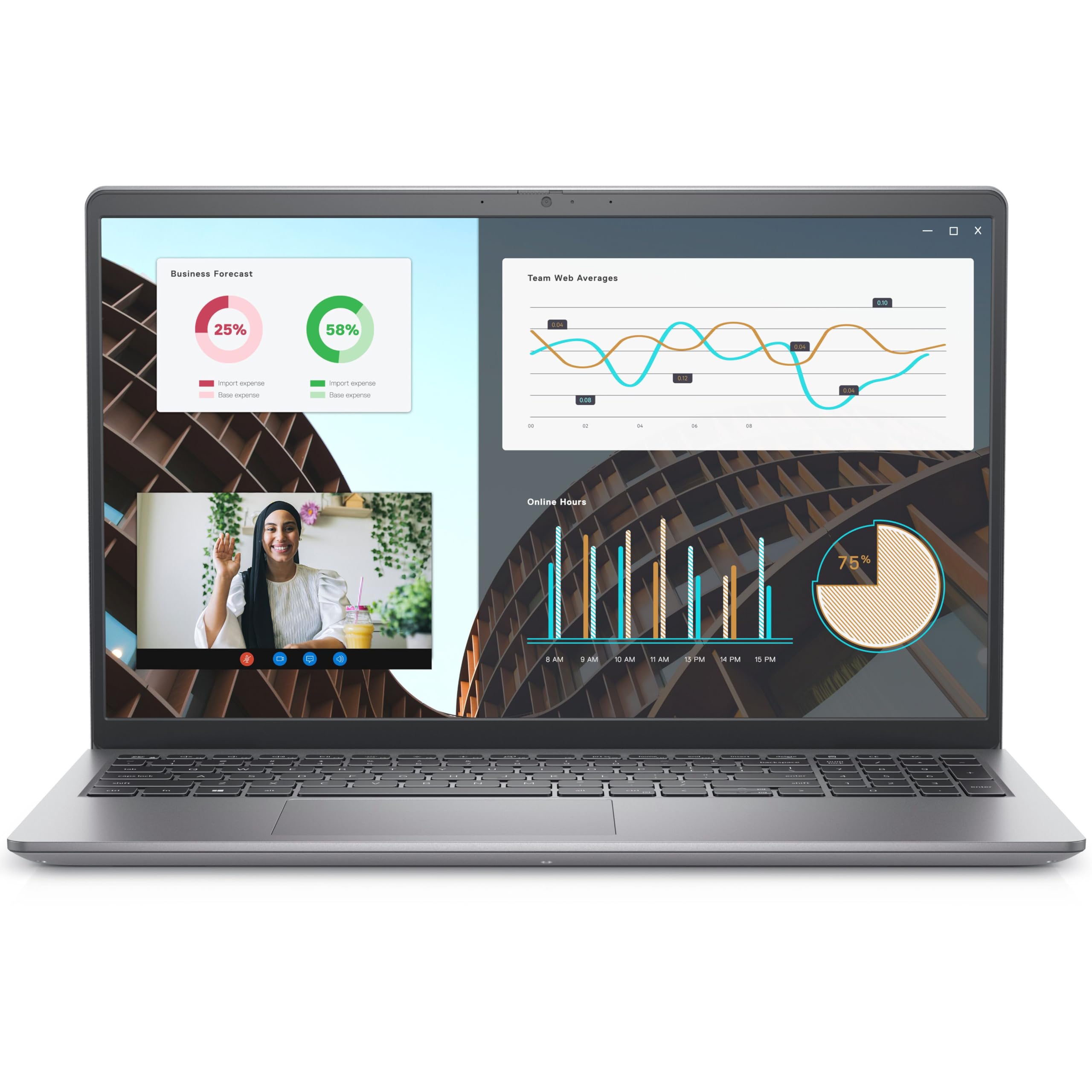 DELL 2024 INSPIRON 3520, 15.6'' FHD Display, Intel Core i5-1235U, 8GB DDR4 RAM, 256GB PCIe SSD, Wi-Fi 5, Bluetooth, HDMI, Webcam, Windows 11 خانه, سیاه