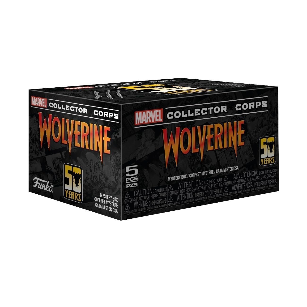 جعبه اشتراک Funko Marvel Collector Corp: جشنواره 50 سالگی Wolverine - سایز 2XL