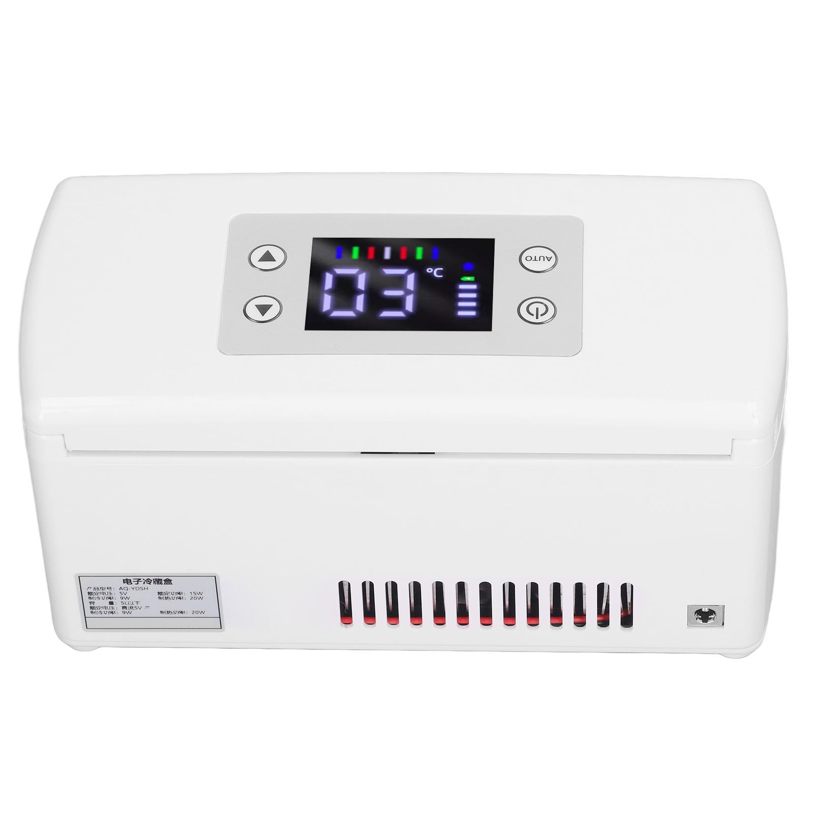 کیف حمل و نقل خنک کننده انسولین CryoCoolt، یخچال کوچک با نمایشگر LCD، جعبه سرد کوچک قابل حمل برای نگهداری دارو با اعلام هشدار، یخچال دارای دمای ثابت و منابع تغذیه چندگانه