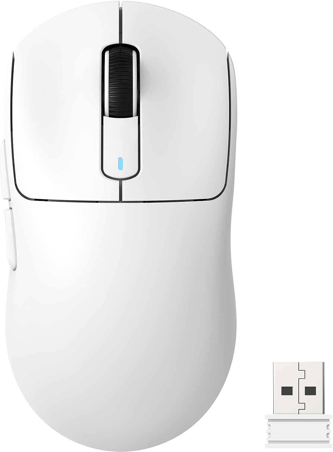ATTACK SHARK X3 Lightweight Wireless Gaming Mouse with Triple Mode 2.4G/USB-C Wired/Bluetooth, 26K DPI, PAW3395 Optical Sensor, GM8.0 Kailh Switch, 5 Programmable Buttons for PC/Win/Mac White
