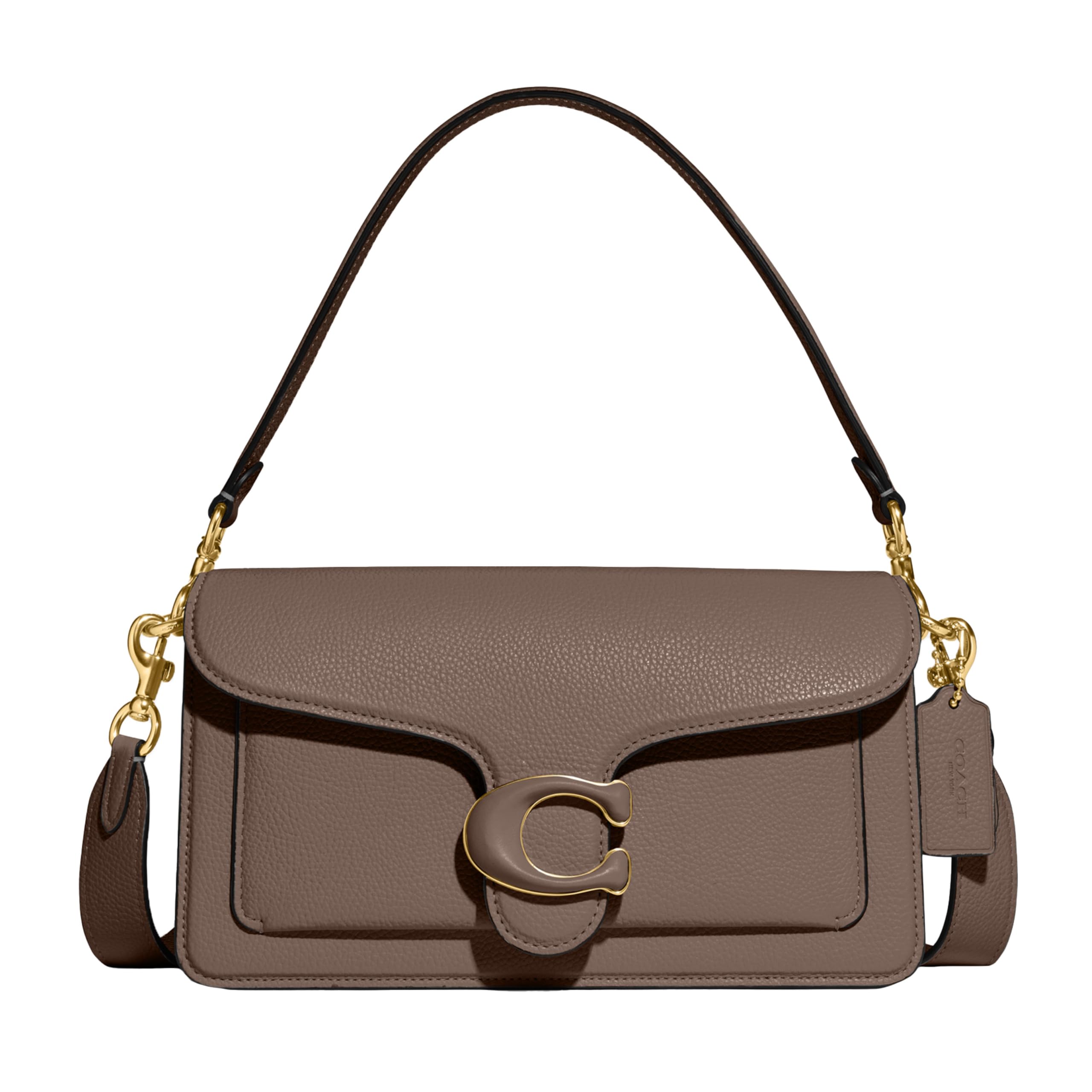 کیف دستی شانه ای زنانه Coach تابی (بسته یک عددی) سایز یک اندازه سنگ