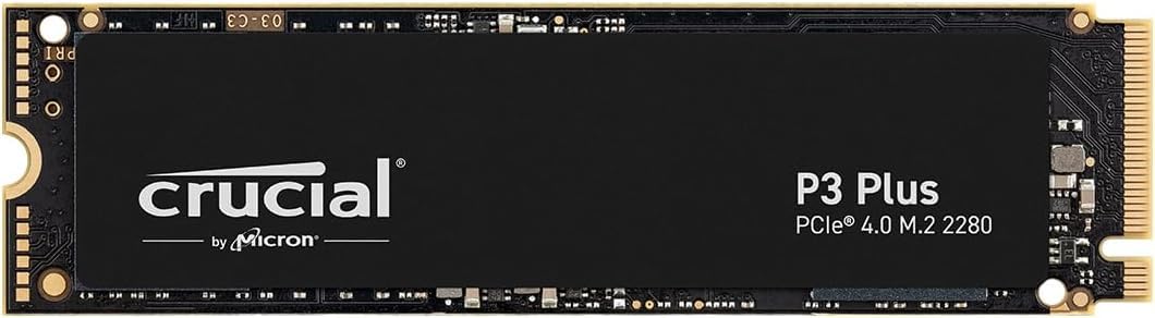 حافظه جامعه P3 Plus SSD 4TB M.2 PCIe Gen4 NVMe SSD داخلی، 4800 مگابایت بر ثانیه خواندن، 4100 مگابایت بر ثانیه نوشتن، سازگار با لپتاپ و دسکتاپ، هارد اس اس دی - CT4000P3PSSD801