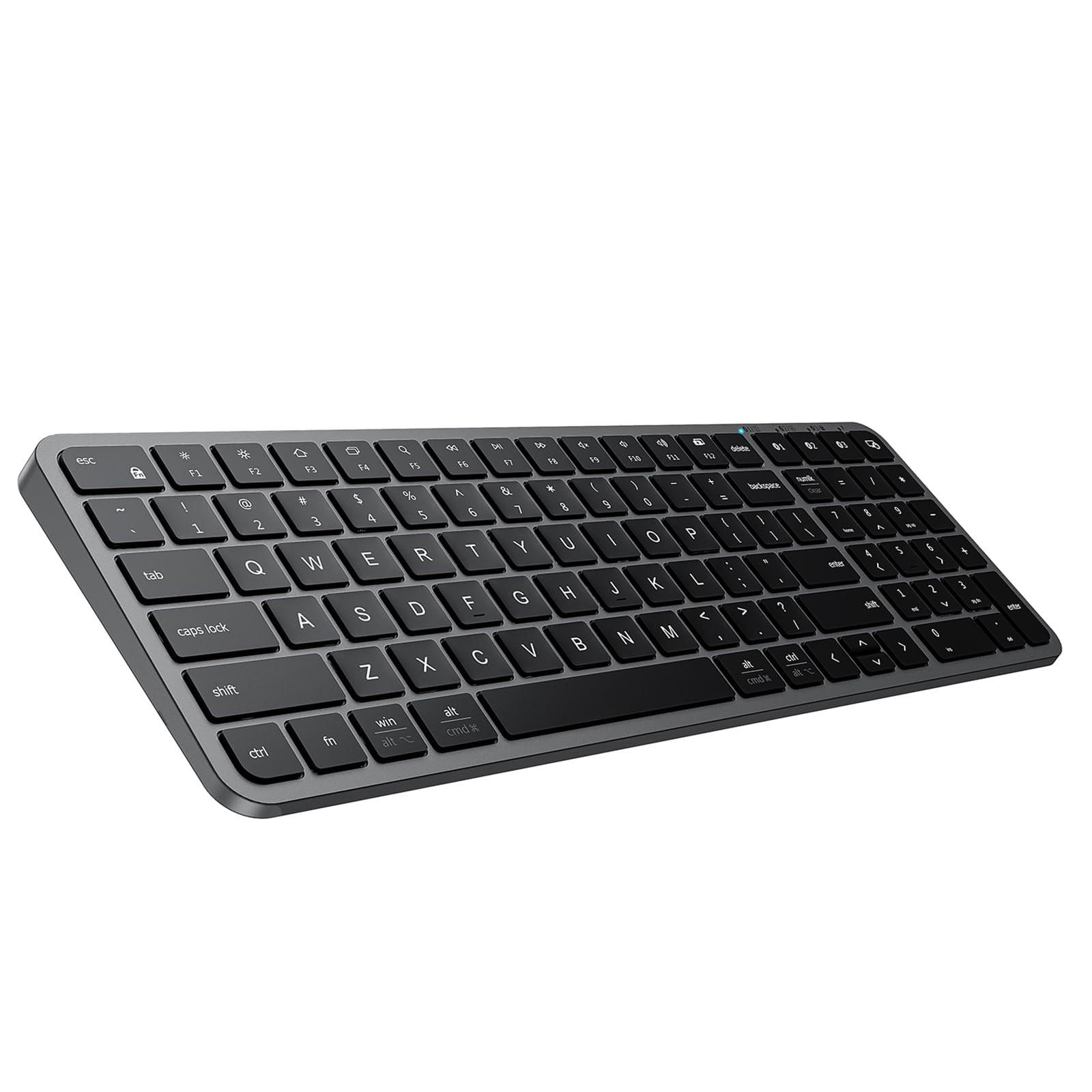 صفحه کلید بلوتوث iClever BK20، با پد عددی، قابل شارژ چند دستگاهه و اتصال پایدار اندازه کوچک صفحه کلید بی‌سیم برای مک‌بوک، لپ‌تاپ، آی‌پد، تبلت، ویندوز