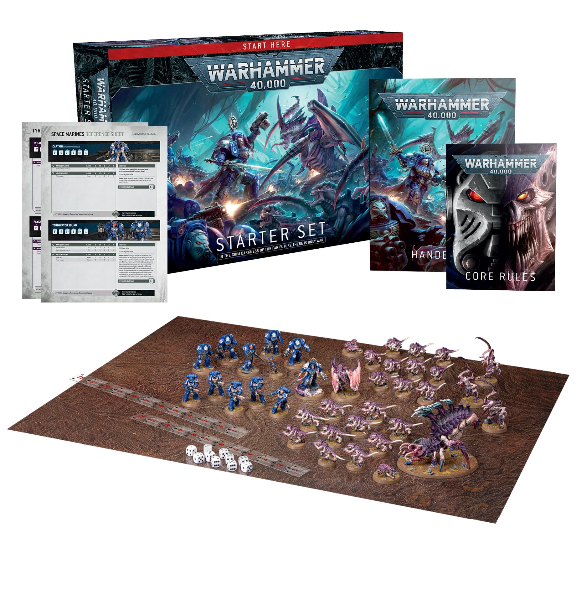 ستارتر Warhammer 40k Games Workshop (فرانسه) - مجموعه بازی تخته‌ای - برای بزرگسالان - 12+