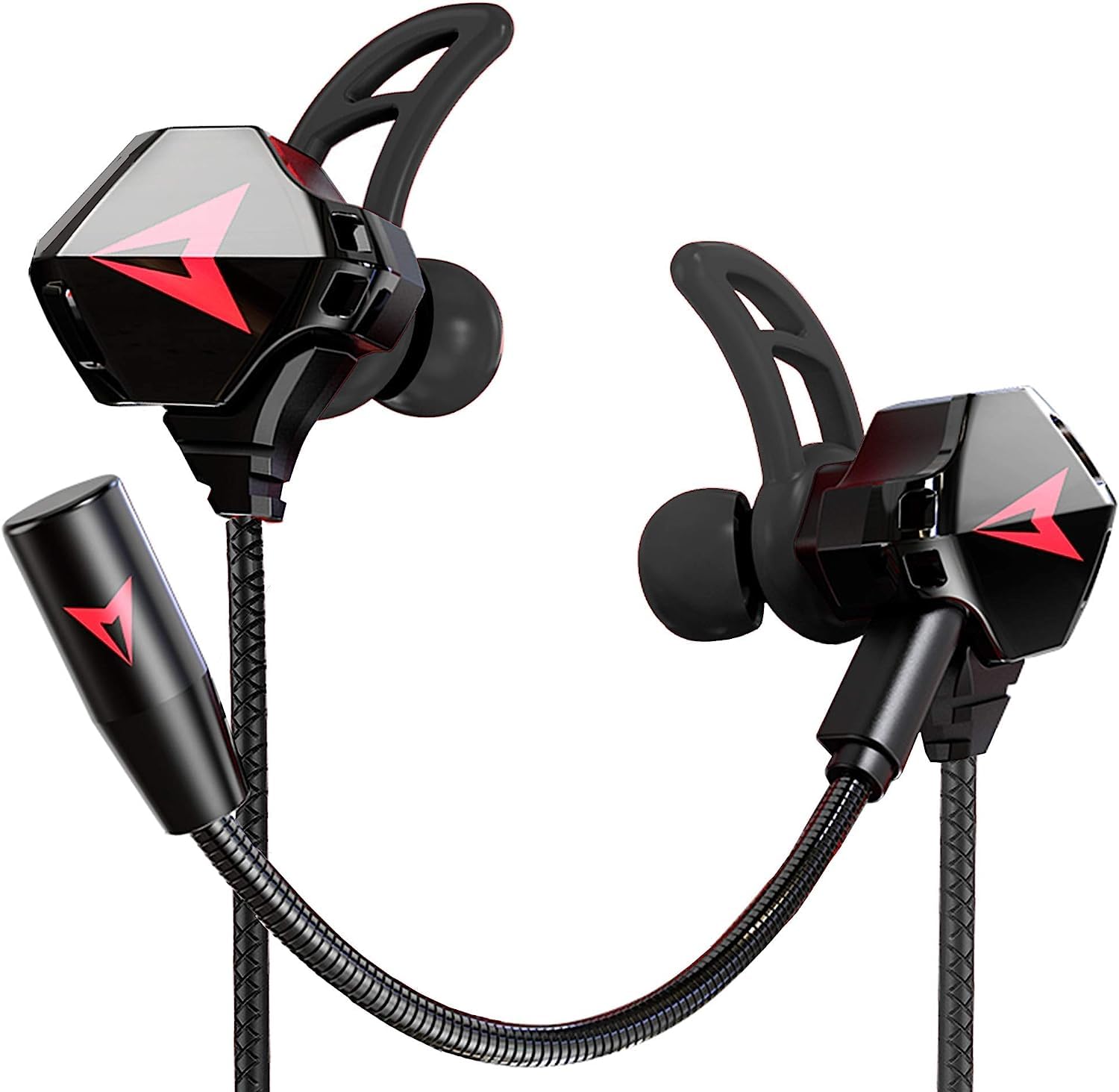 Battle Buds Wired Gaming Earbuds with Dual Microphone, Volume Control - Gaming Headset with Mic for Mobile Gaming, Switch, Xbox One, PS4, PS5, PC