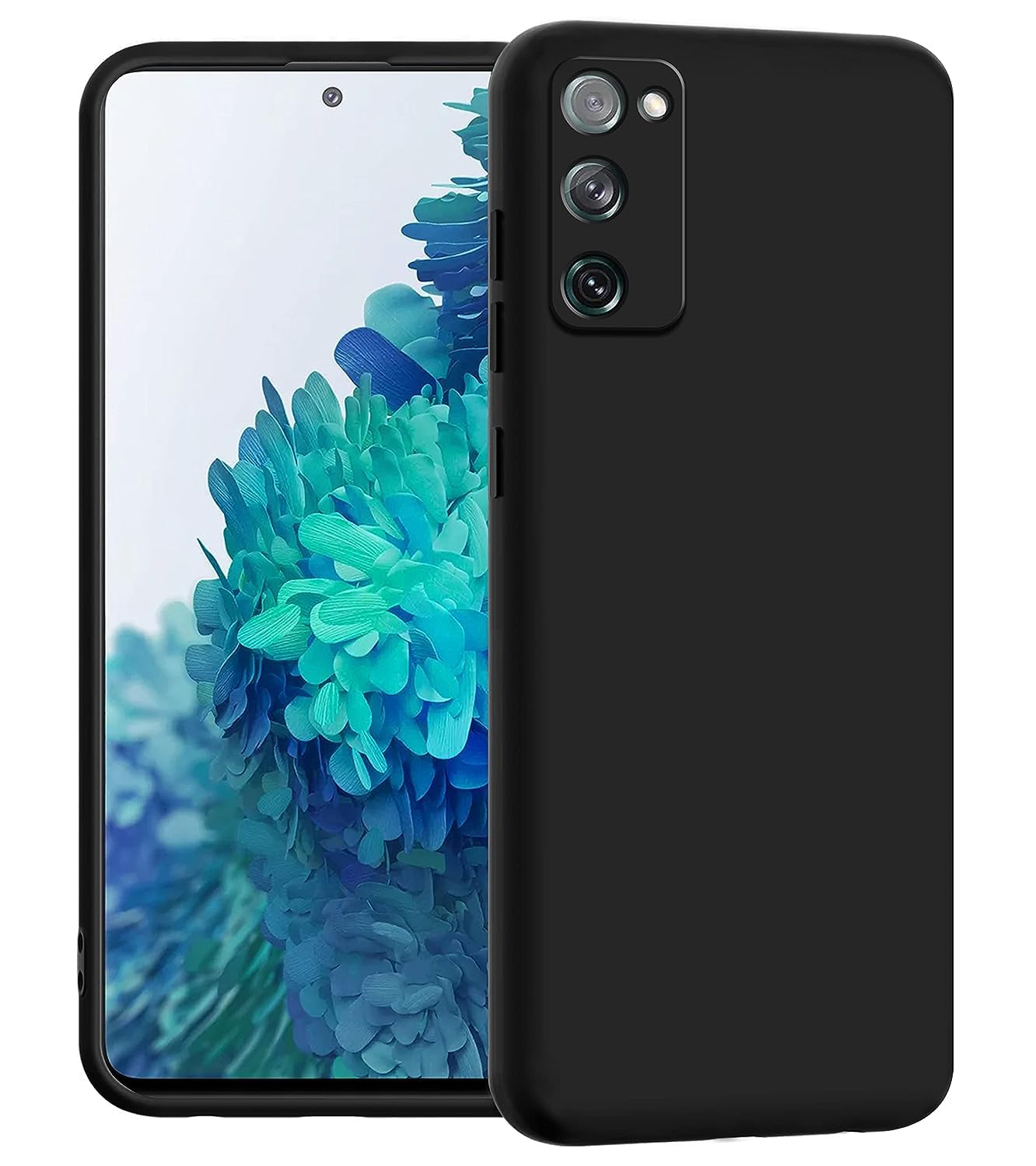 کاور عقب EMODIL برای Samsung Galaxy S20 FE مدل Slim Fit با پوشش نرم TPU، کاور انعطاف‌پذیر سیلیکونی مات Samsung Galaxy S20 FE ® (سیاه)