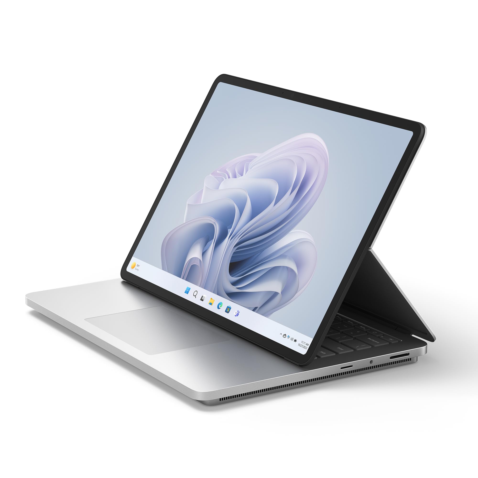 Microsoft Surface Laptop Studio 2 (به‌روزرسانی‌شده) 2023 - صفحه نمایش لمسی 14.4 اینچ - Intel Core i7، 16GB RAM، 512GB SSD، NVIDIA GeForce RTX 4050، Windows 11، رنگ پلاتینیوم Copilot Intel i7 16 GB 512 GB NVIDIA® GeForce RTX™ 4050