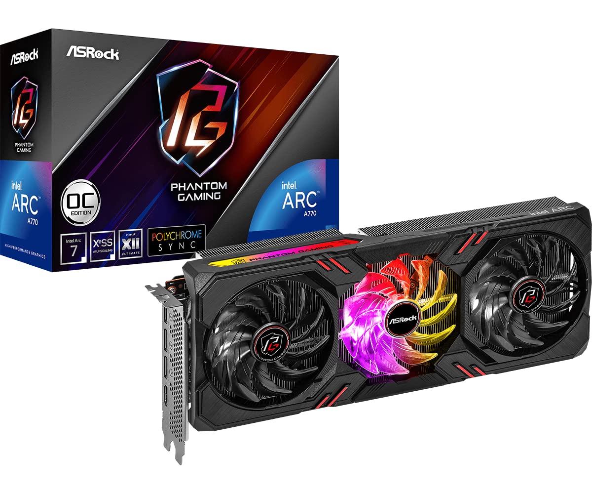 کارت گرافیک ASRock Intel A770 PG 16GO با ویژگی‌های Intel VGA