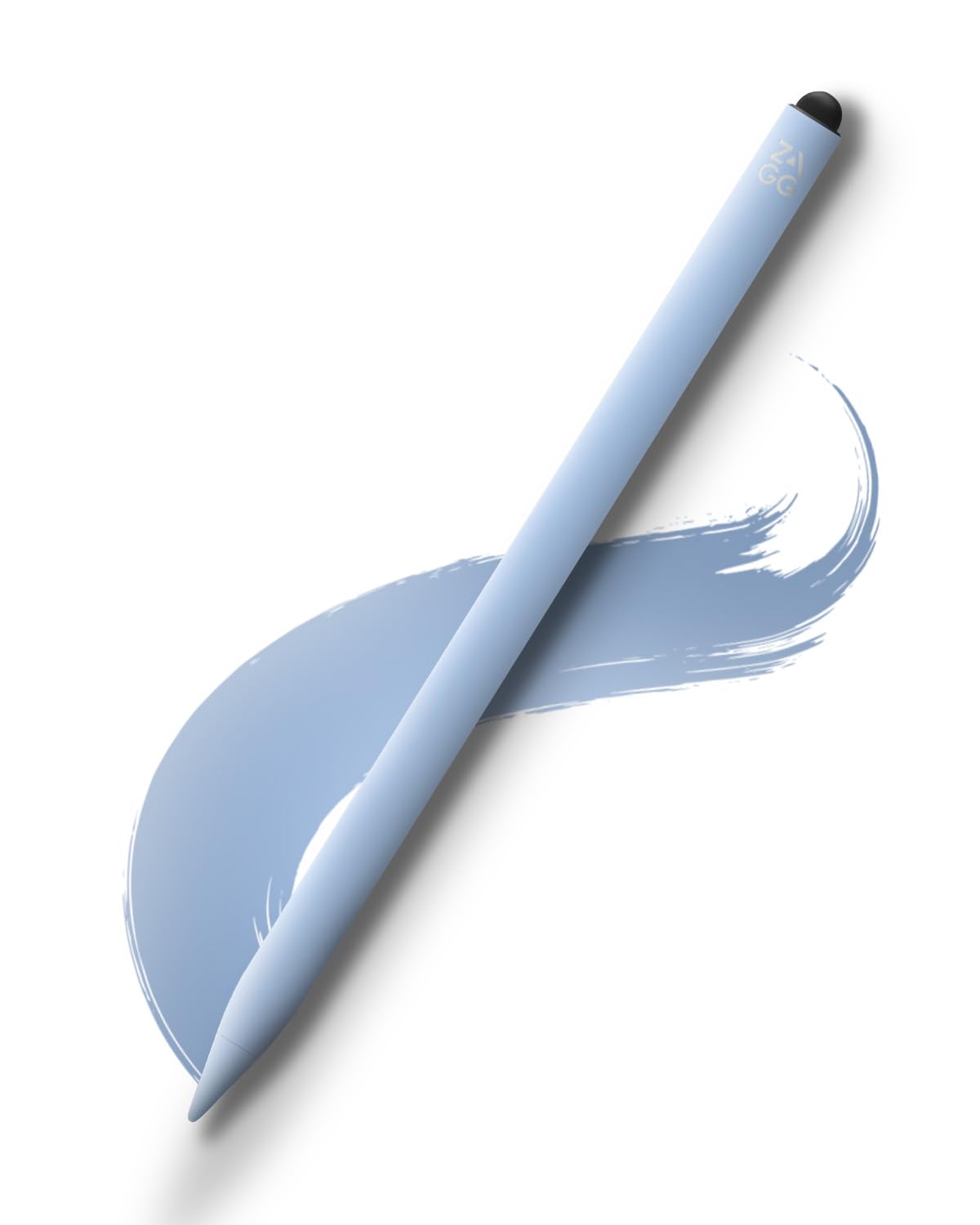 قلم لمسی ZAGG Pro Stylus 2 با نوک‌های فعال و ظرفیتی، ردیابی پالم، تشخیص شیب، جفت‌شدن بلوتوث، سازگار با iPad Pro 11/12.9 (نسل 3، 4، و 5)/Air 10.9/iPad 10.2/9.7/Mini 5/iPad Air (M2) - آبی