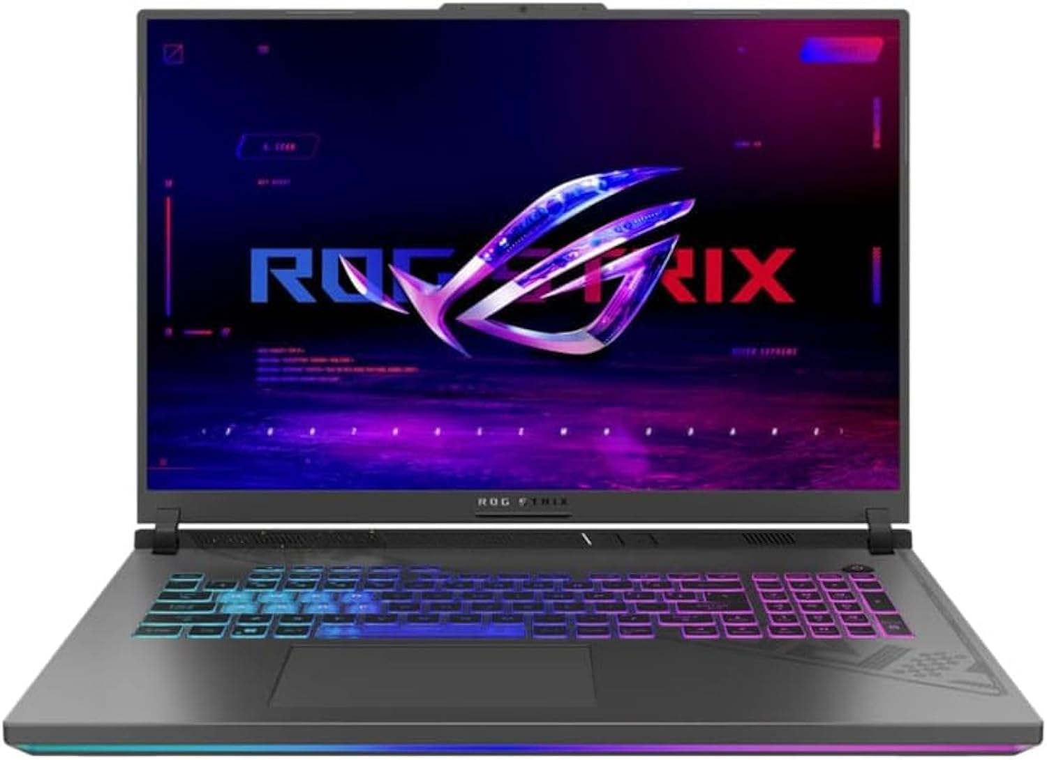 لپ تاپ بازی ASUS ROG Strix G16 (2023)، 16 اینچ 16:10 FHD 165Hz، GeForce RTX 4060، Intel Core i7-13650HX، 16GB DDR5، 512GB PCIe SSD، Wi-Fi 6E، Windows 11، G614JV-AS73، گری اکلیپس.