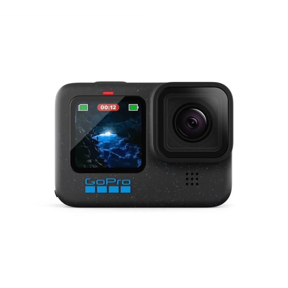 دوربین اکشن GoPro HERO12 Black - ضدآب با ویدیو Ultra HD 5.3K60، عکس های 27 مگاپیکسل، HDR، سنسور تصویر 1/1.9 اینچ، استریم زنده، وبکم، استابیلایزشن H12 سیاه