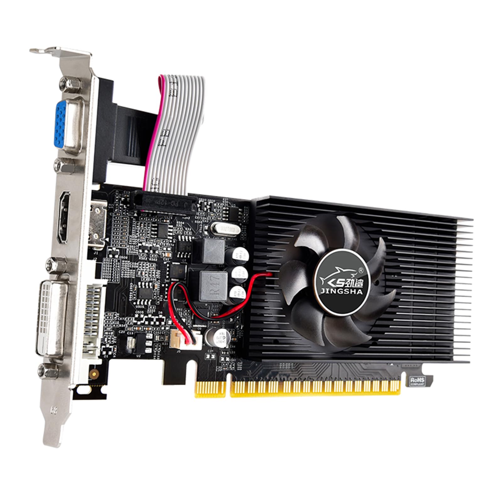 کارت گرافیک Labymos GT730 با حافظه 4GB/GDDR3/128bit و فرکانس هسته 700MHz قابل استفاده با پورت‌های VGA+DVI+ برای بازی‌های دفتری