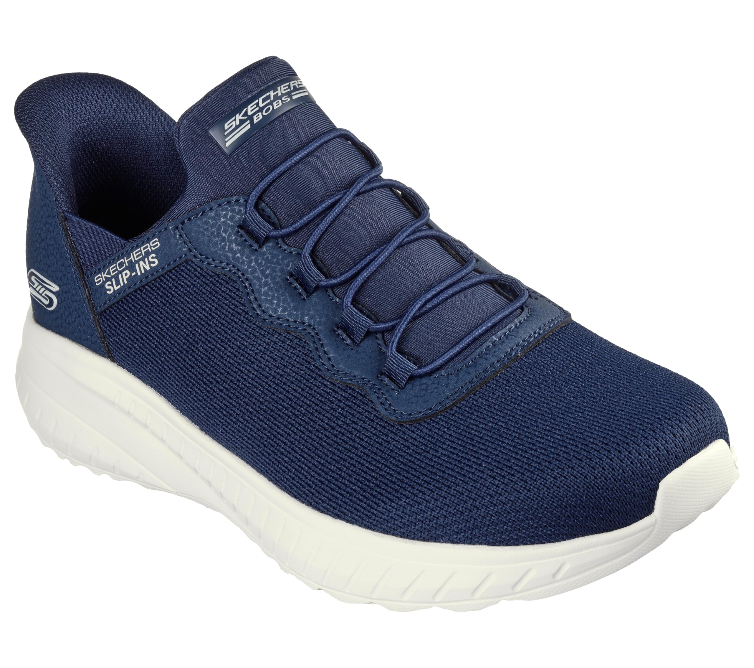 کفش کتانی مردانه Skechers Hands Free Slip-ins Bobs Squad Chaos (Daily Hype)، سایز 43 EU، عرض پهن، رنگ سرمه‌ای