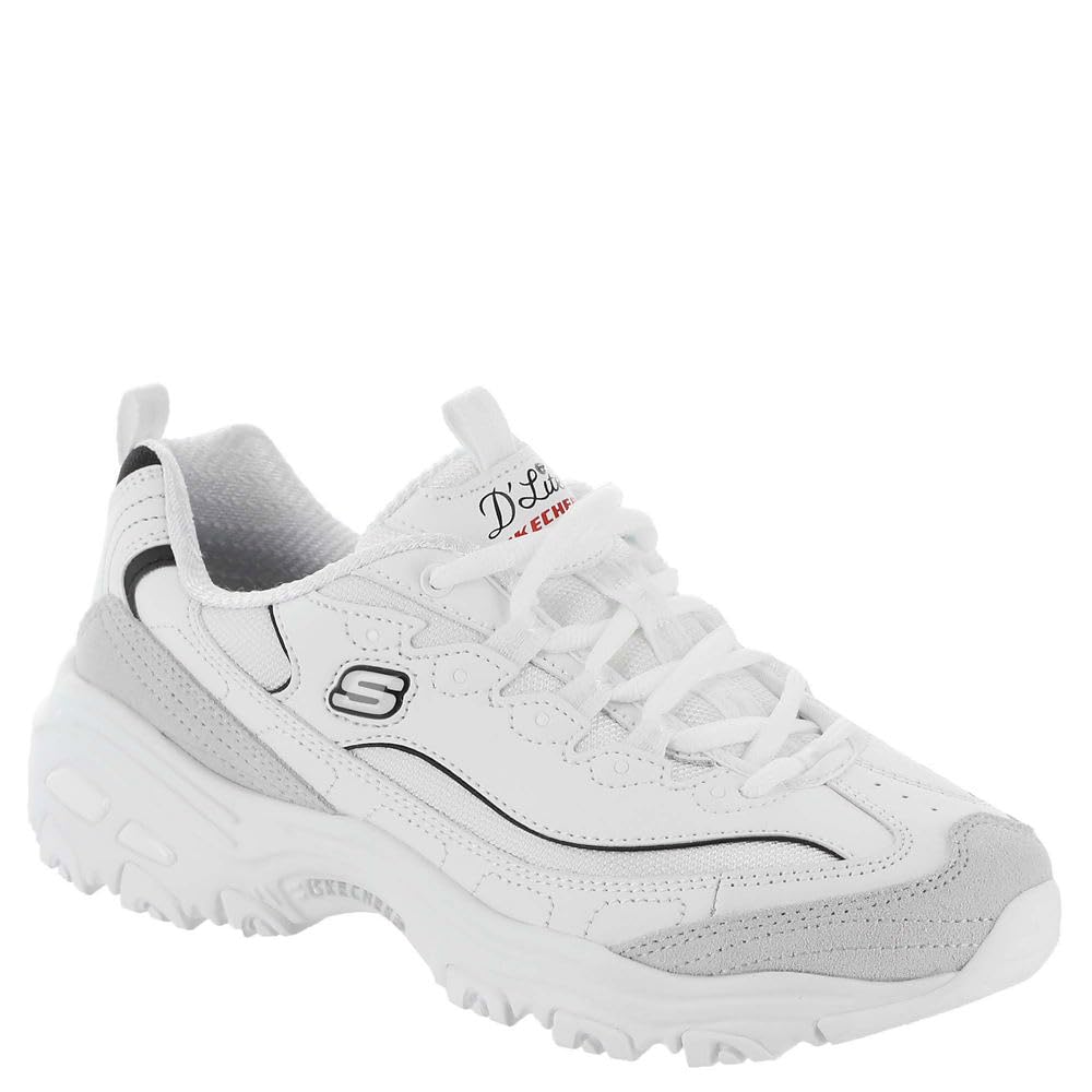 اسنیکر زنانه Skechers D'lites New Heat مدل 41 EU - سفید و مشکی