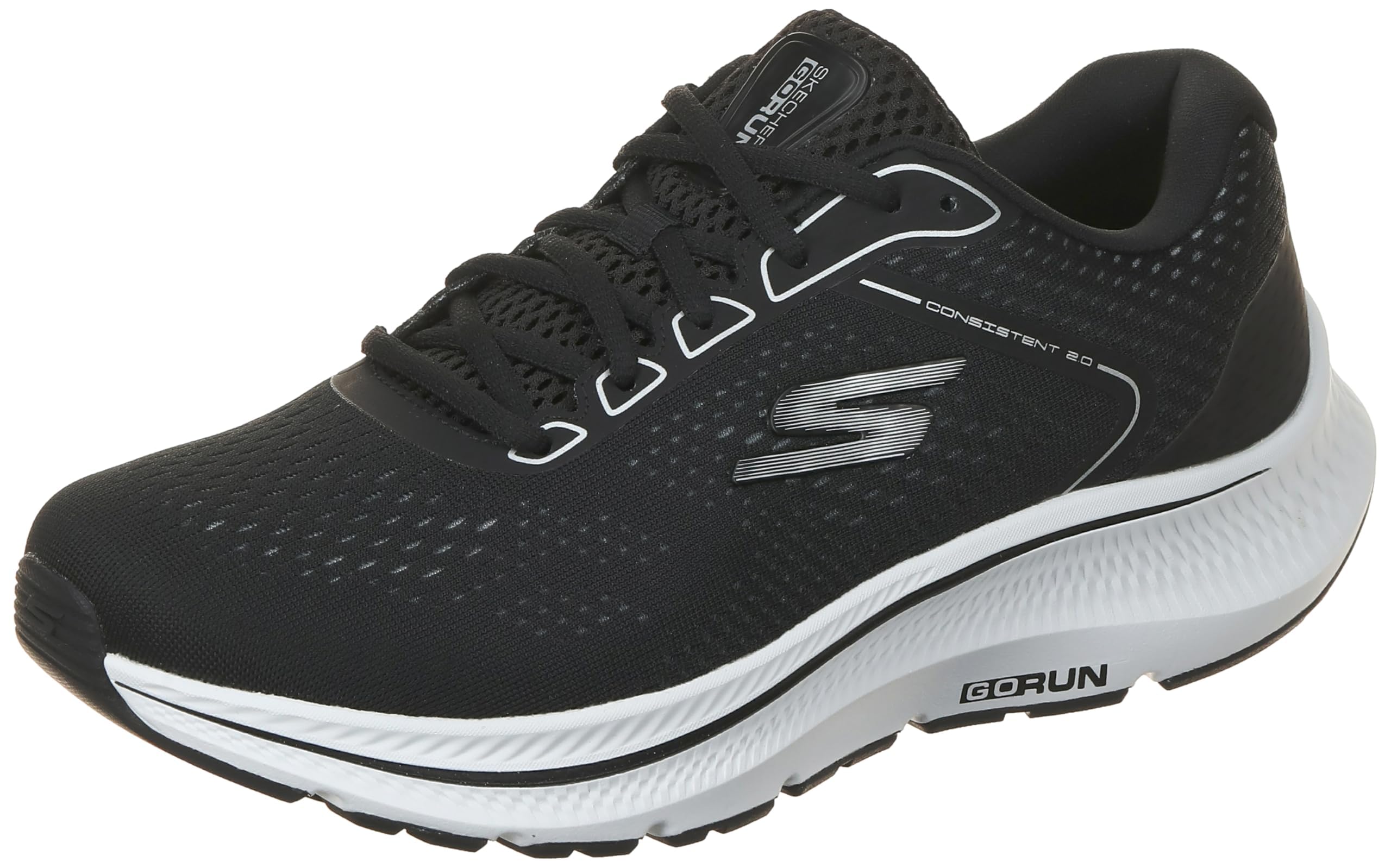 کفش مردانه Skechers GO RUN CONSISTENT 2.0، سایز 41 (EU)، مشکی و سفید