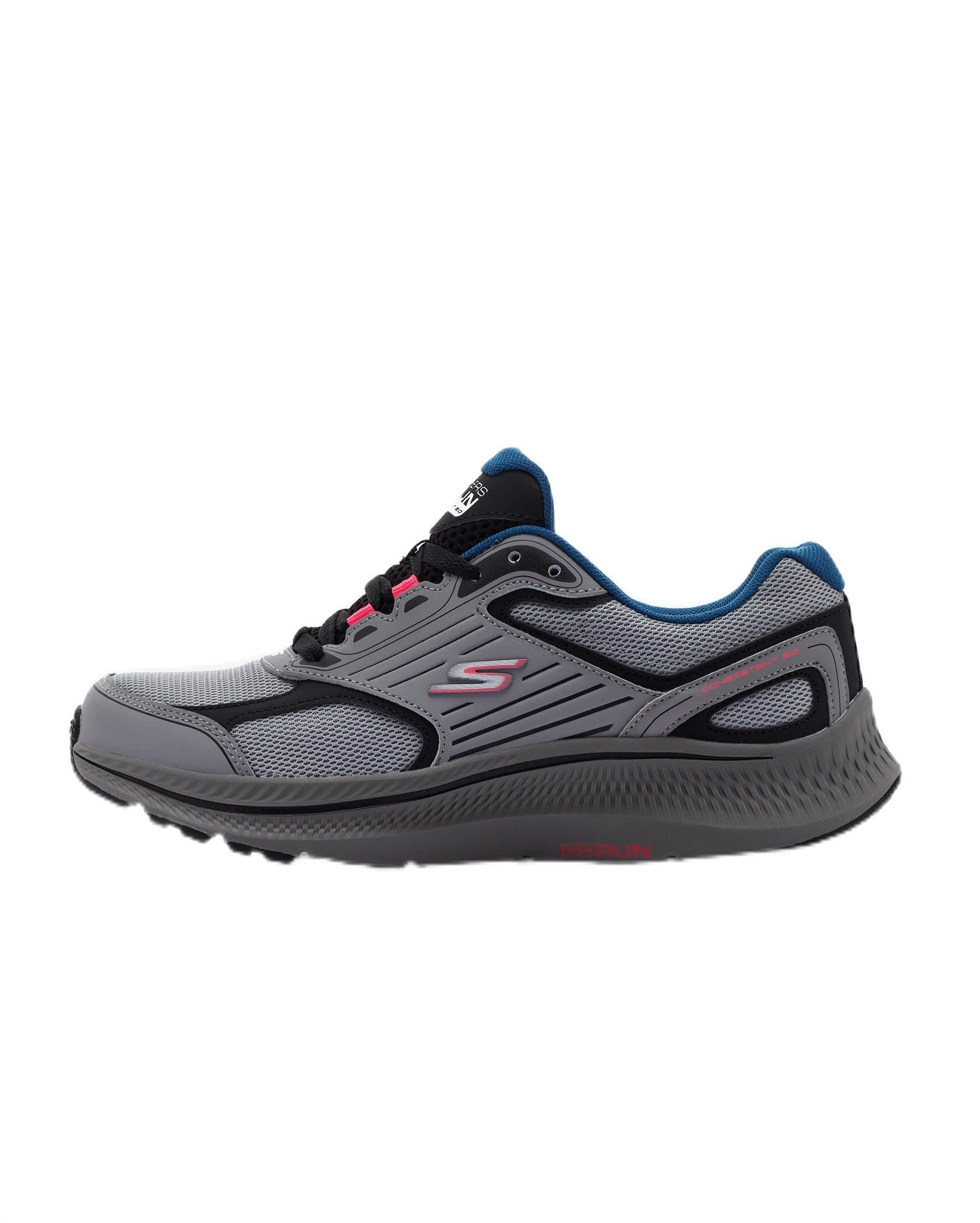 کفش مردانه Skechers GO RUN CONSISTENT 2.0، سایز ۴۳ اروپا، خاکستری چندرنگ