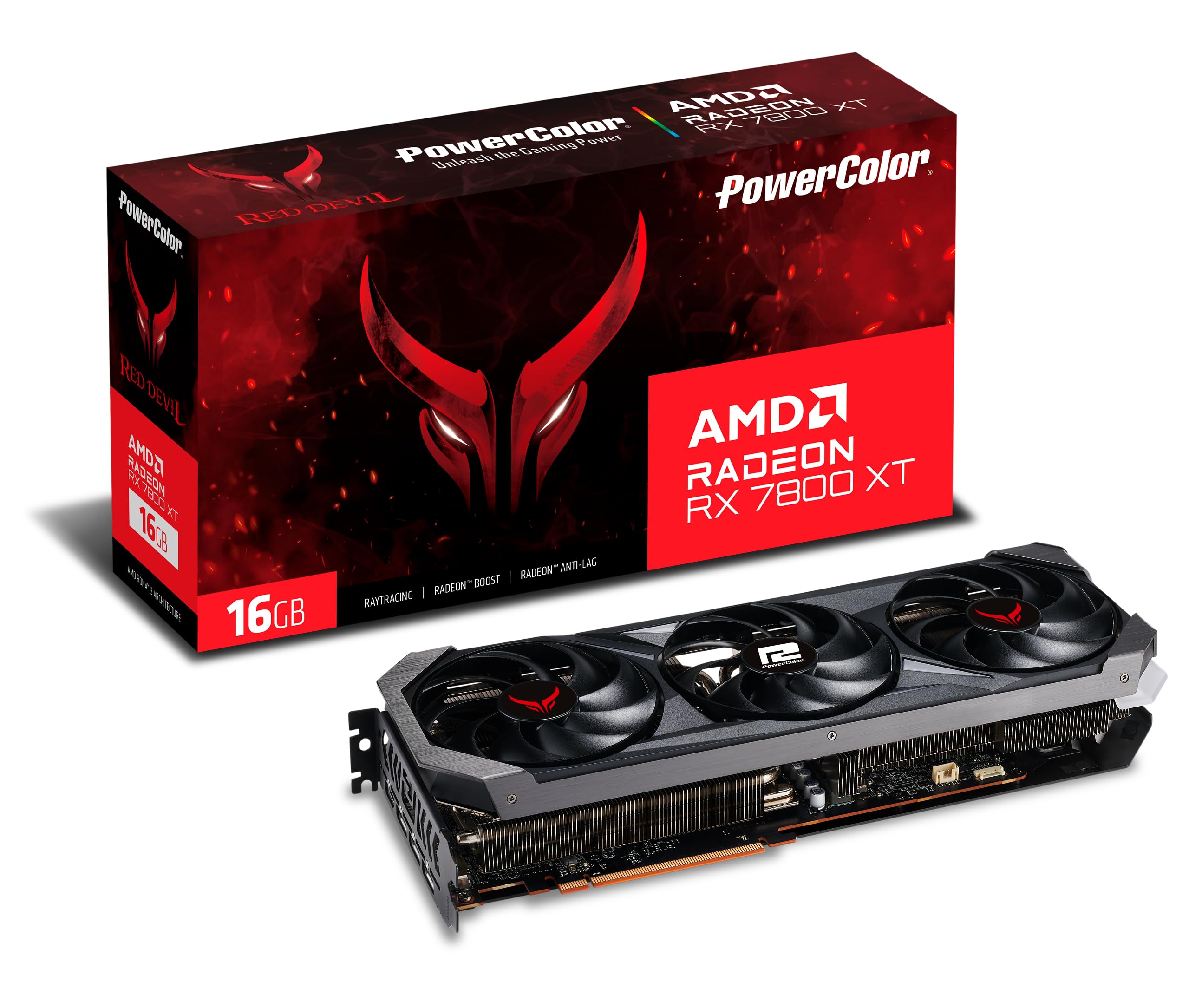کارت گرافیک PowerColor Red Devil AMD Radeon RX 7800 XT 16GB GDDR6 7800 XT Red Devil