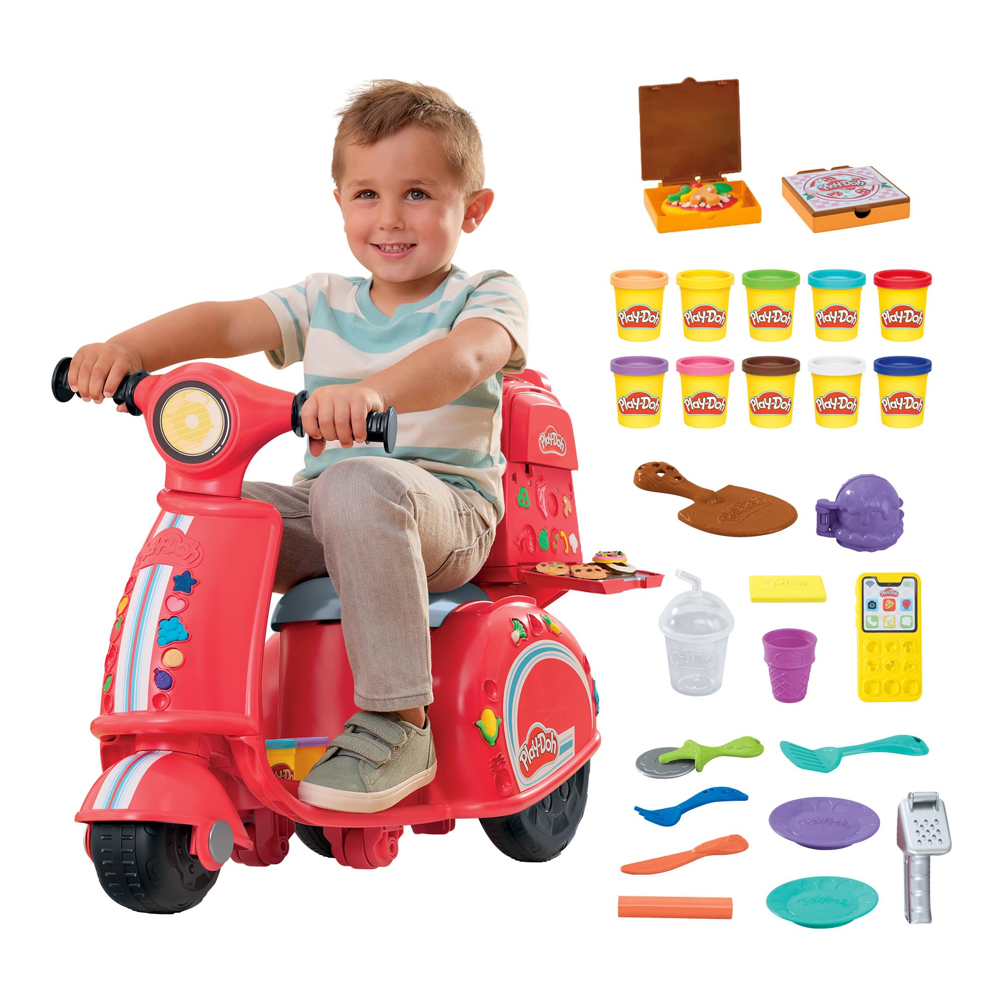 مجموعه بازی اسکوتر تحویل پیتزا Play-Doh PD