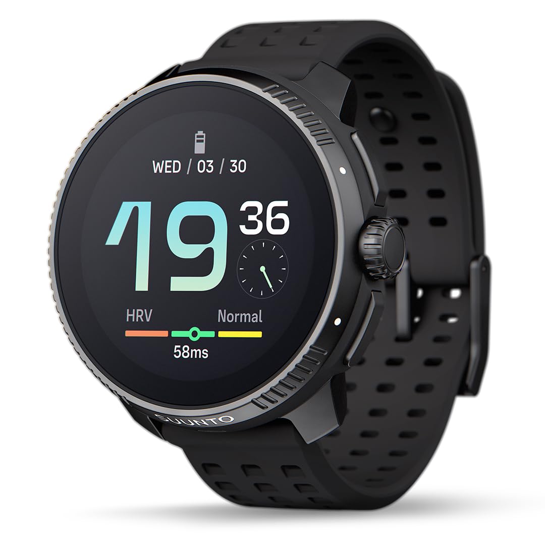 ساعت ورزشی SUUNTO Race GPS، ردیاب با GNSS دو باند و نقشه آفلاین جهانی، صفحه نمایش AMOLED واضح تر، 26 روز آماده به کار، پشتیبانی از 95 ورزش برای بررسی‌های تمرین و معیارهای بازیابی، لنز یاقوت ناشكر همه سیاه
