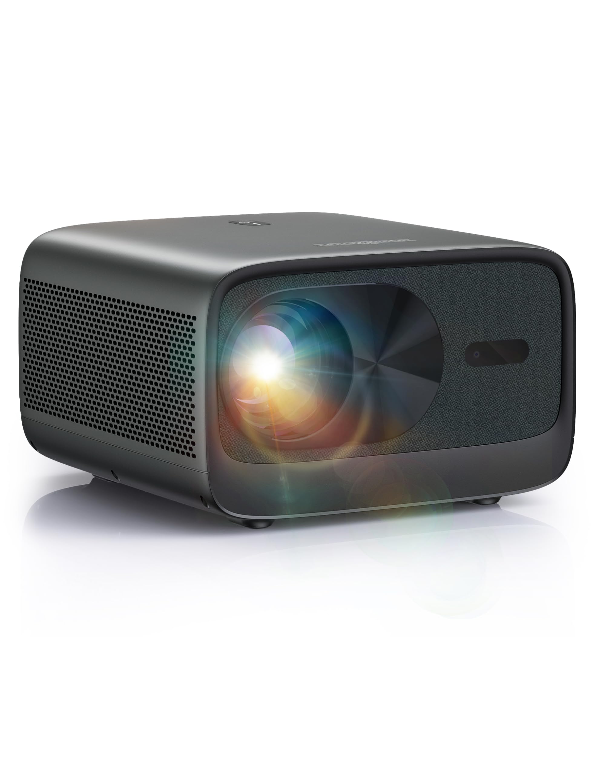 پروژکتور اولترا 4K پاریس رون رومه، پروژکتور نیتیو 4K با WiFi 6 و بلوتوث 5.0، سه‌بعدی 12 وات*2، 600 لومن ANSI، اندروید تی وی، فوکوس خودکار/کی‌استون، پروژکتور خانگی سازگار با آی‌اواس/اندروید/HDMI/تلویزیون سیاه