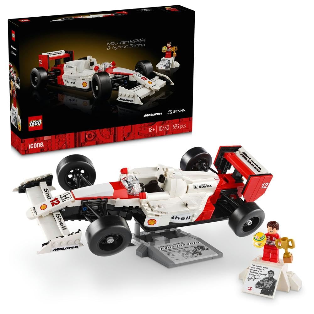 مجموعه LEGO Icons McLaren MP4/4 & Ayrton Senna برای بزرگسالان 10330
