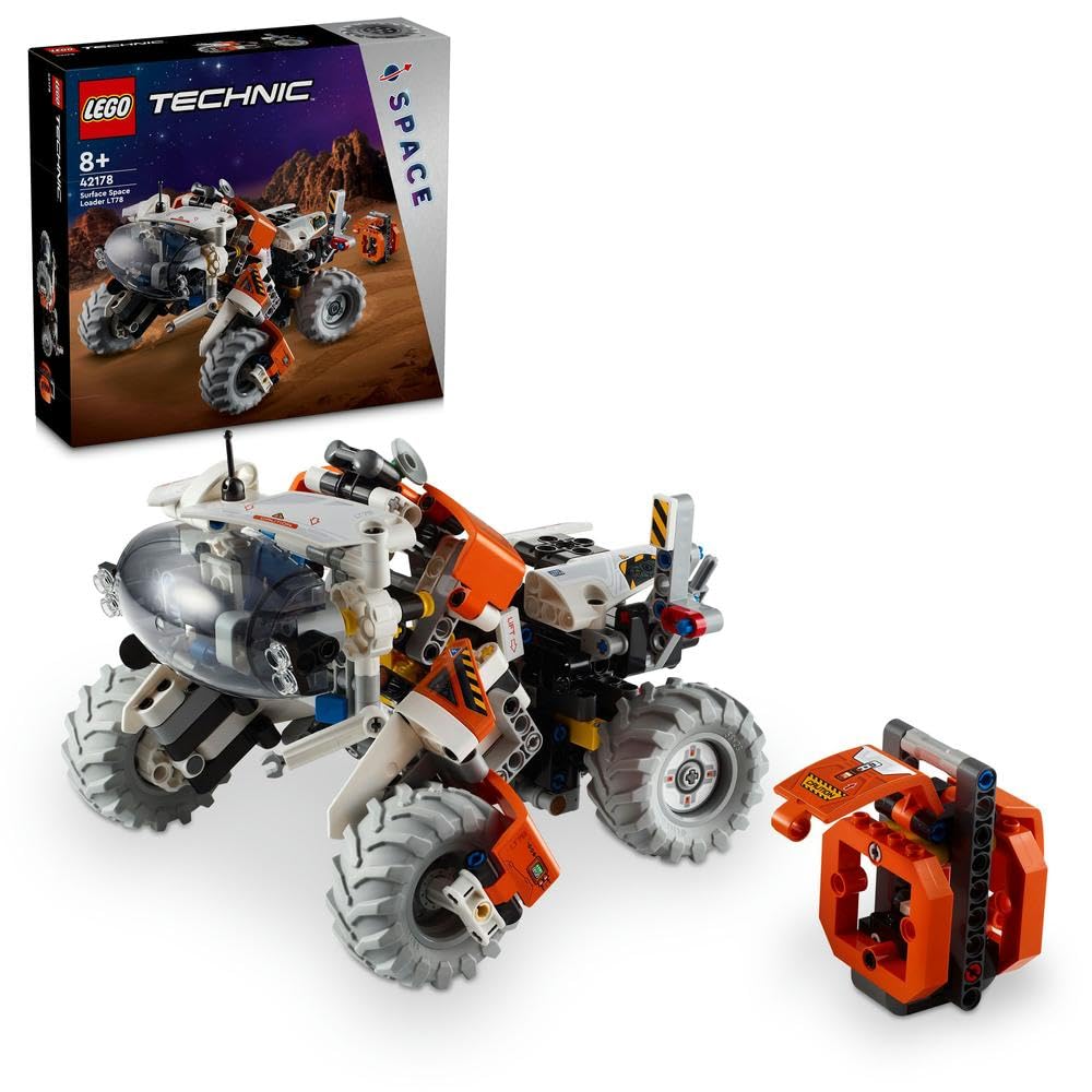 مجموعه بازی LEGO Technic Surface Space Loader LT78 برای کودکان 8 سال به بالا، پسران و دختران، مجموعه ساخت وسیله نقلیه با جرثقیل برای بازی مستقل در تکامل، ایده هدیه تولد 42178