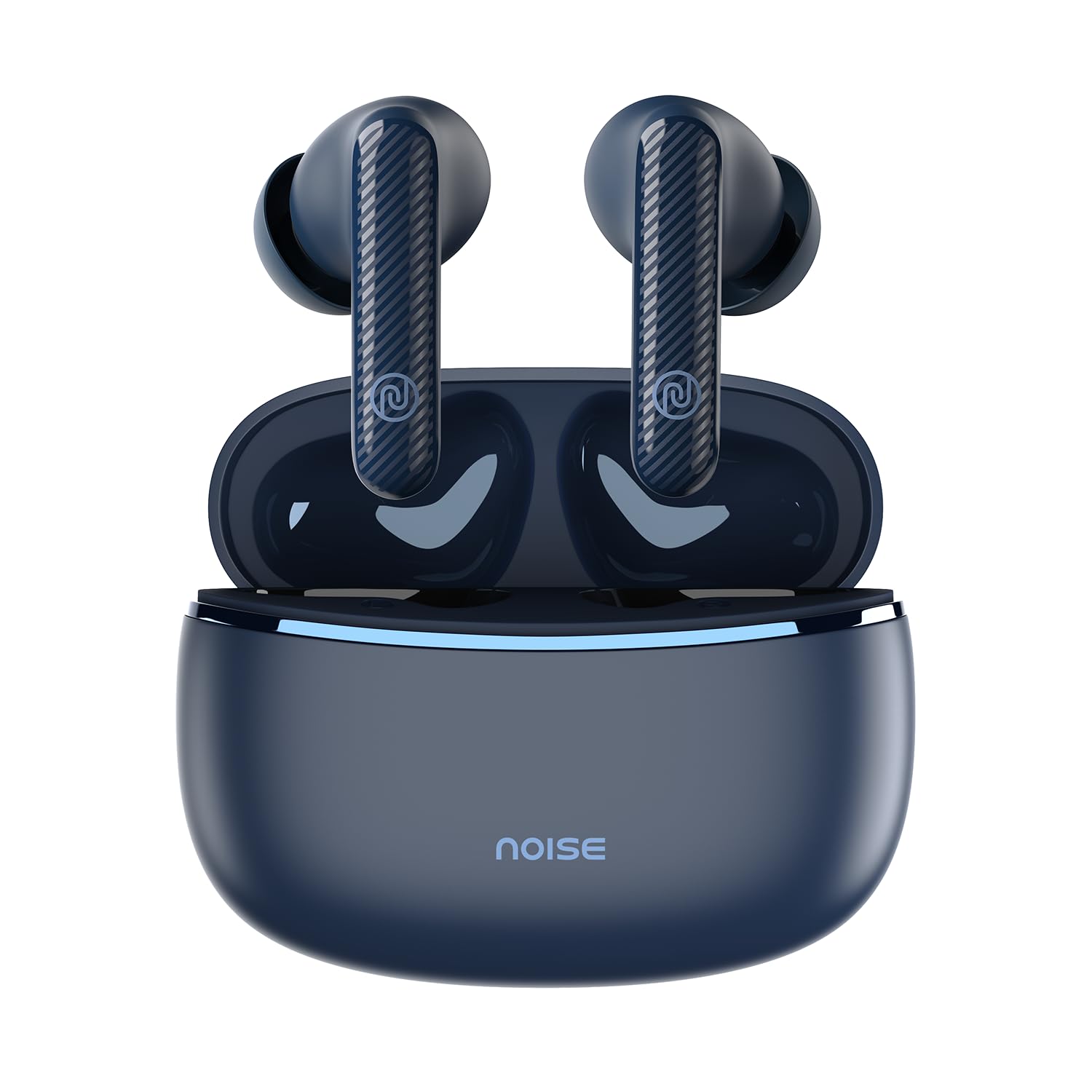 گوشی‌های بی‌سیم Noise Aura Buds با 60 ساعت پخش، چهار میکروفن با ENC، امکان اتصال به دو دستگاه، شارژ سریع (۱۰ دقیقه = ۱۵۰ دقیقه)، درایور کومپوزیت پلیمری ۱۲ میلی‌متری، بلوتوث V5.3 (آبی Aura)