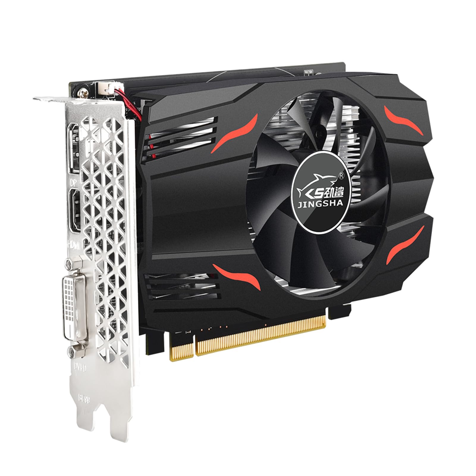 کارت گرافیک Fawoonu JINGSHA RX550 با حافظه 4 گیگابایت/GDDR5/128بیت فرکانس هسته 1365 مگاهرتز و پورت‌های DP+HD برای بازی‌های دفتری