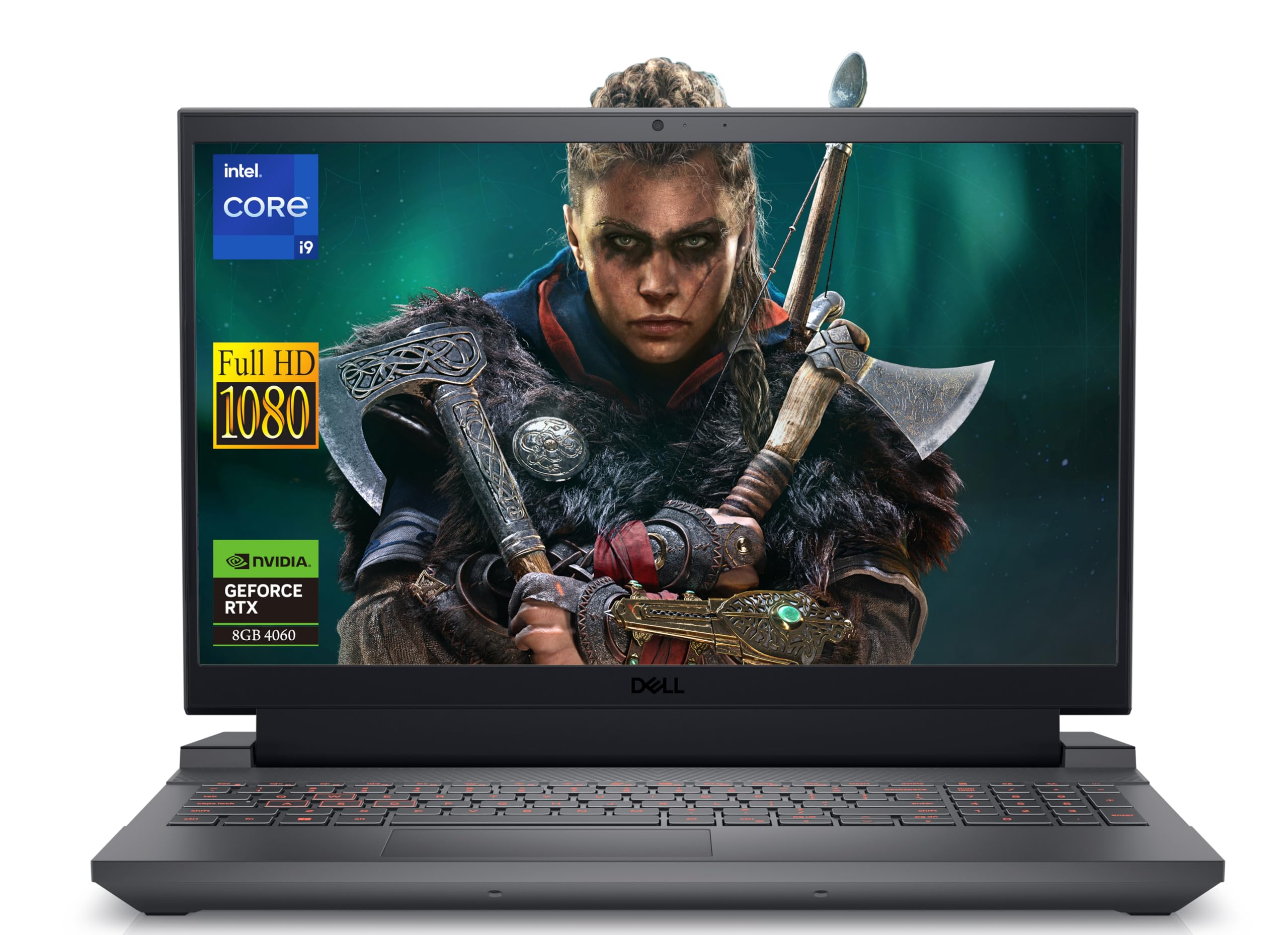 دل G15 5530، هسته i9-13900HX، 32GB/1TB SSD، 8GB گرافیک RTX 4060، 15.6 اینچ FHD، کیبورد با نور پس‌زمینه، ویندوز 11 هوم PN: 88N9T