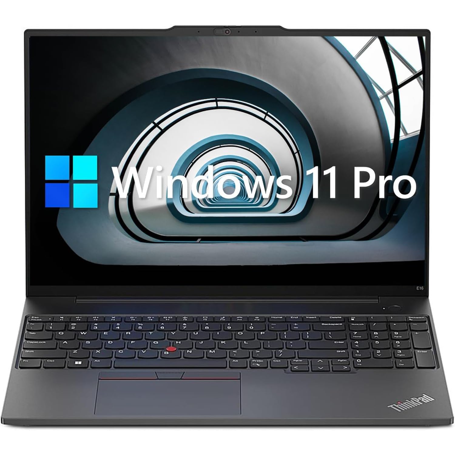 لپ تاپ تجاری لنوو ThinkPad E16، نمایشگر 16 اینچی WUXGA، AMD Ryzen 5 7530U (بهتر از i7-1165G7)، 24 گیگابایت رم، 1 ترابایت SSD PCIe، وب کم، HDMI، RJ-45، خواننده اثر انگشت، Wi-Fi 6، ویندوز 11 Pro، مشکی