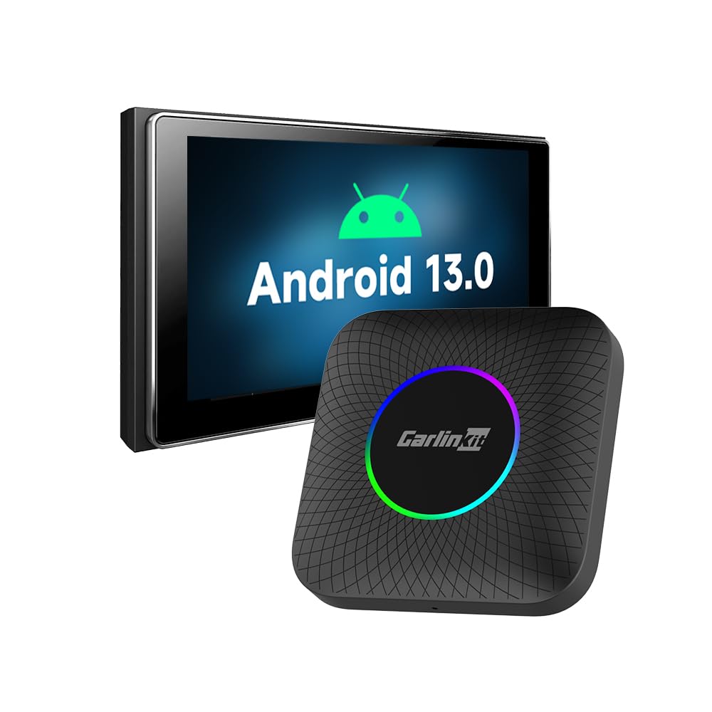 CarlinKit Android 13 CarPlay AI BOX LED/8GB+128GB/Wireless مبدل خودرو CarPlay و اندروید / تماشای نتفلیکس، یوتیوب، کوالکام SM 6225 / فروشگاه پلی استور گوگل / بروزرسانی OTA
