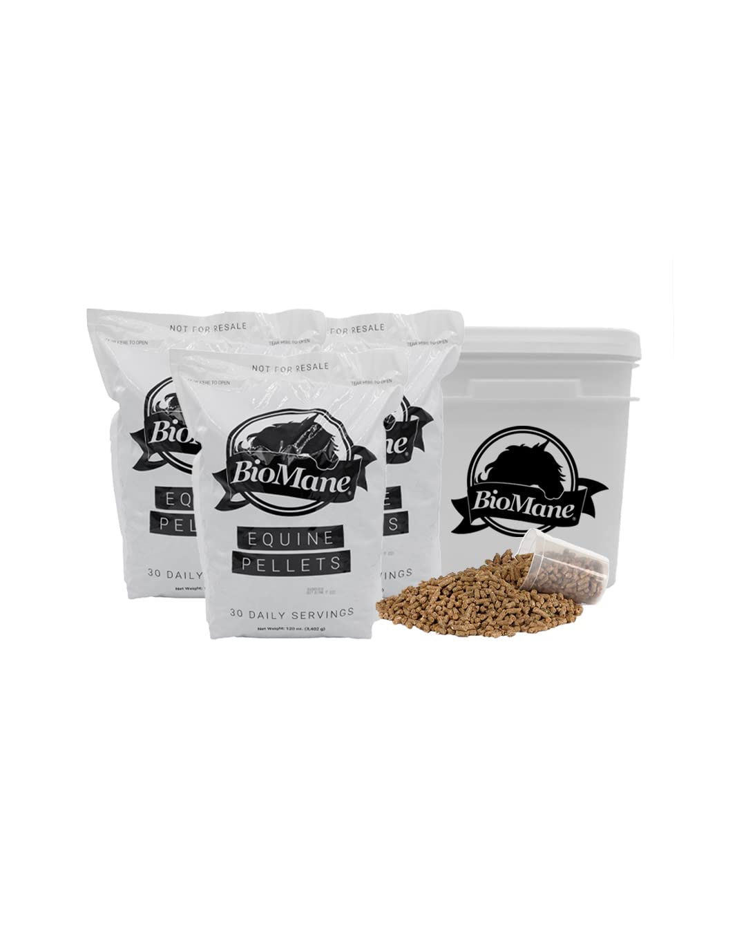 سلام! این محصول یک مکمل تغذیه مو برای اسب‌ها است که بخش BioMane Equine Pellets را تشکیل می‌دهد و تامین ۹۰ روزه را پوشش می‌دهد.