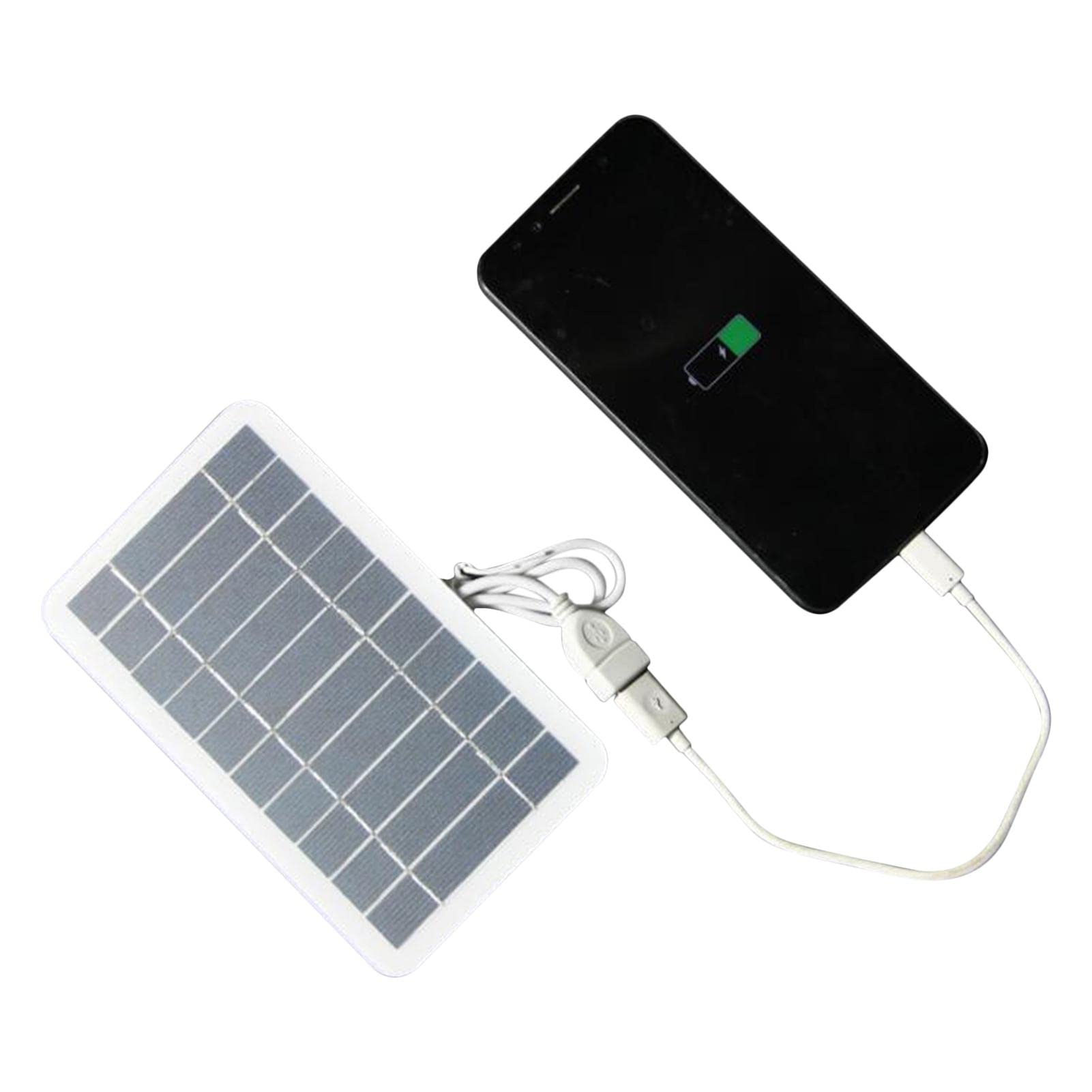 Mobile Phone Solar Charger Portable, 2w 5v Solar Charging Panel Solar Power Bank 400mah, Monocrystalline Silicon Solar Panel Compatible For Smartphones, Tablets And More