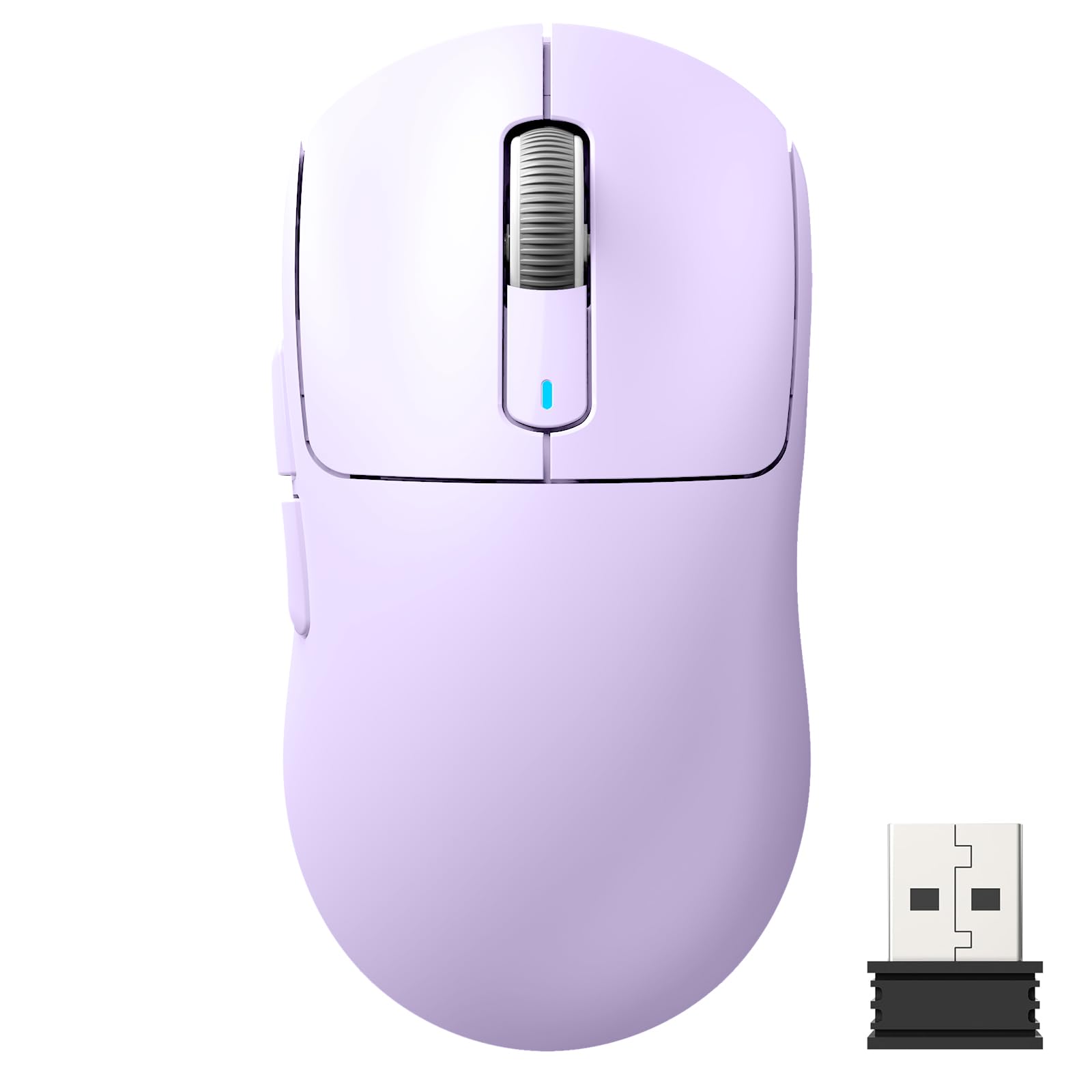 موشواره بازی بی‌سیم ATTACK SHARK X3 با سبکی سبک و تری مد 2.4G/USB-C سیم و بلوتوث، تا 26K DPI، حسگر نوری PAW3395، سوئیچ Kailh GM8.0، 5 دکمه قابل برنامه‌ریزی برای کامپیوتر/ویندوز/مک (ارغوانی)