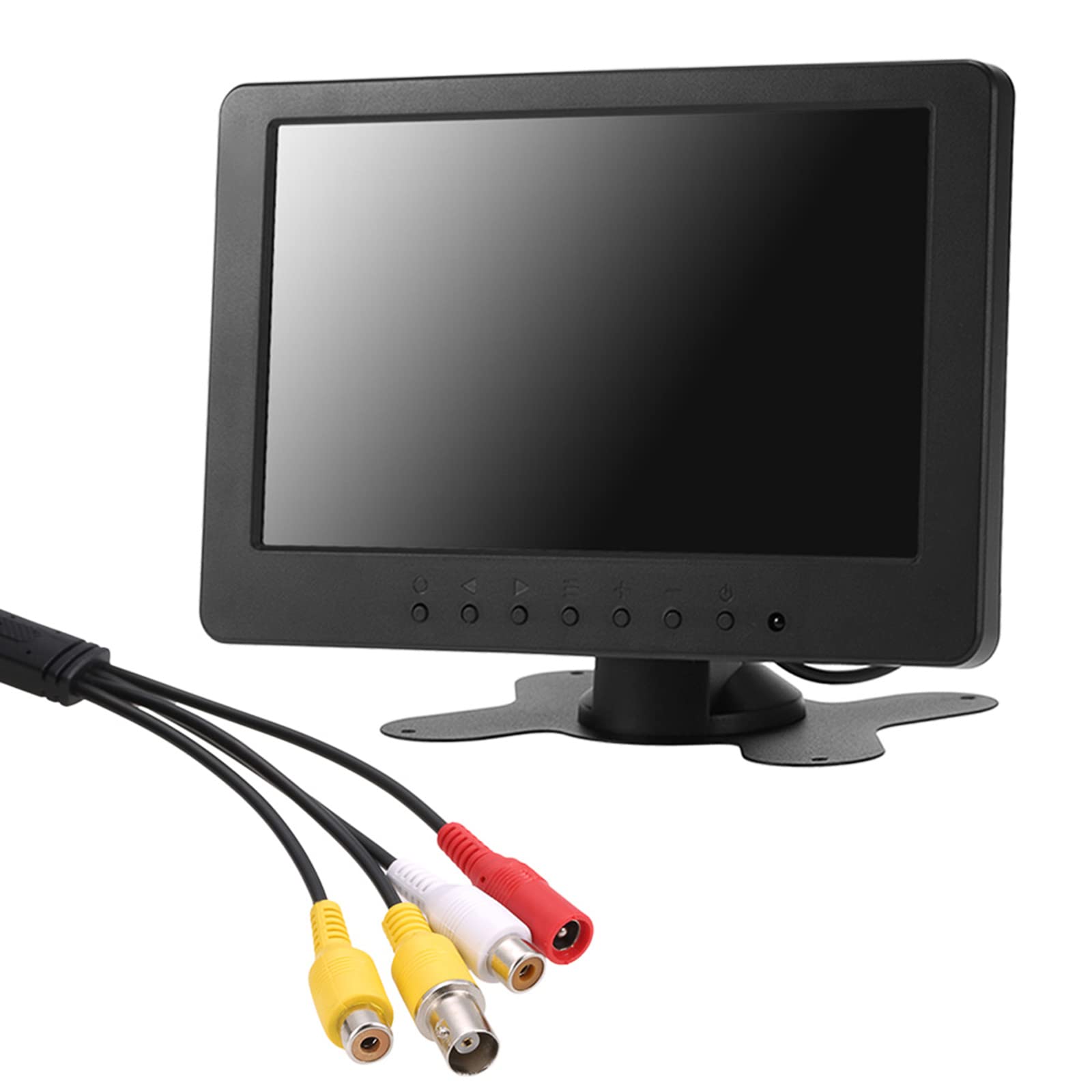 صفحه نمایش 7 اینچی TFT LCD مدل S701 با نسبت تصویر 16:9، رزولوشن 1024 * 600 ورودی BNC AV و خروجی ویدیو و صدا مناسب برای استفاده در امور امنیتی، VCD، DVD با پلاگ اتصال EU