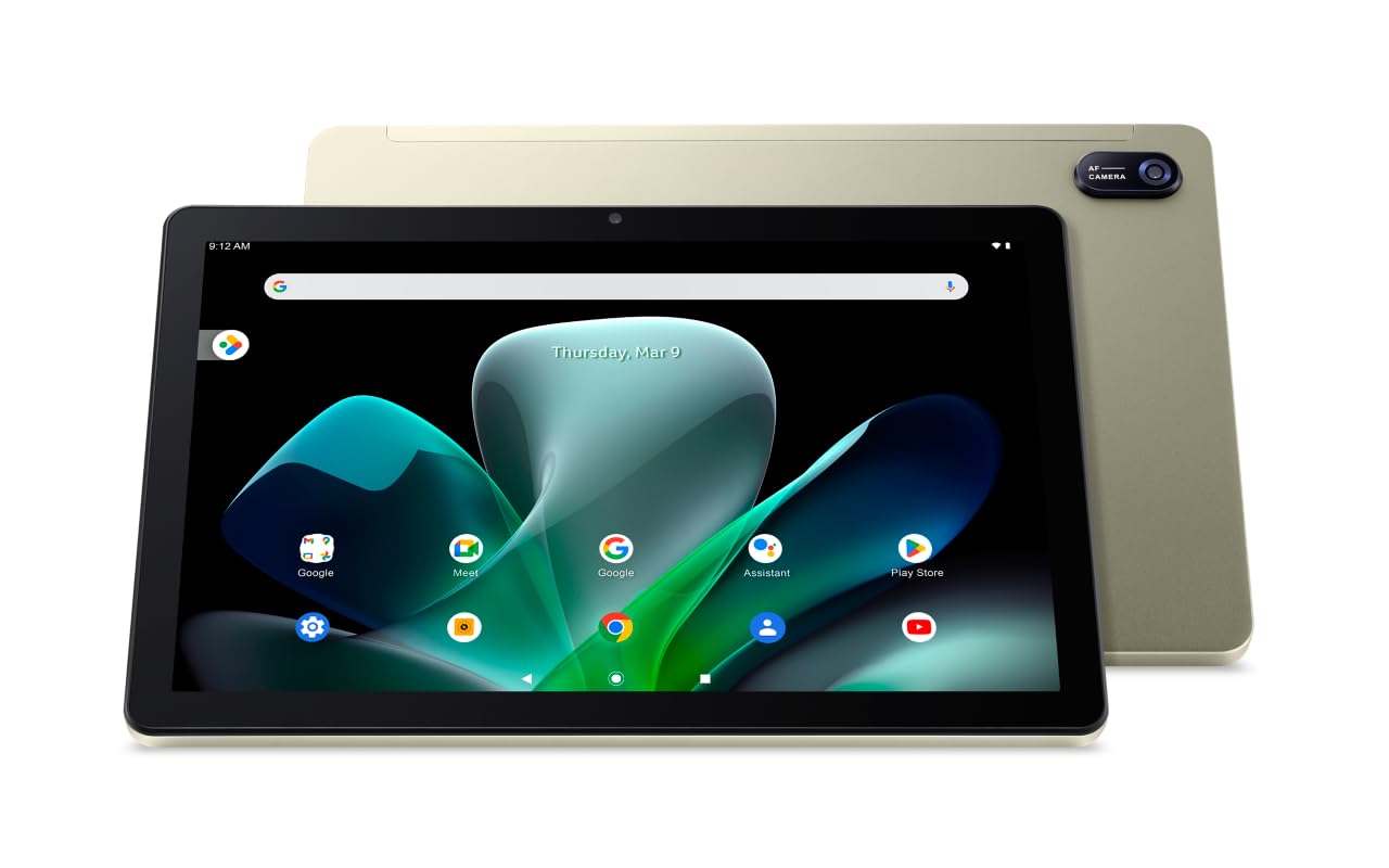 تبلت Acer Iconia Tab M10 با پردازنده مدیاتک Kompanio 500 Octa-Core / رم LPDDR4 4 گیگابایت / فضای ذخیره‌سازی 128 گیگابایت / صفحه نمایش 10.1 اینچ / WiFi / بلوتوث / GPS / شکاف کارت حافظه MSD / دوربین جلو 5 مگاپیکسل و دوربین پشتی 8 مگاپیکسل / باتری با عمر طولانی / حافظه قابل افزایش / اندروید 12 / خاکستری+کیف