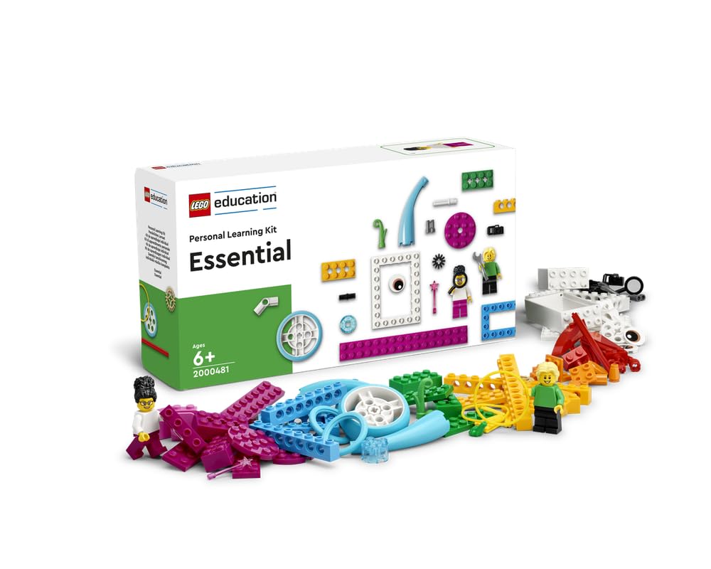 اتاق یادگیری شخصی LEGO Education Essential - کیت 2000481-102 تکه یادگیری STEM با 102 تکه و چالش‌های برنامه‌نویسی