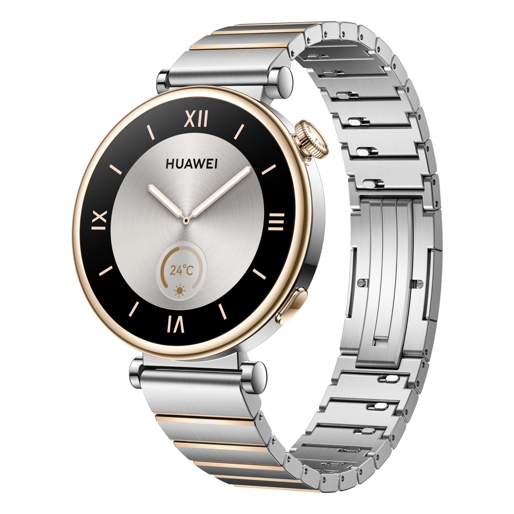 ساعت هوشمند HUAWEI Watch GT4 41 میلی‌متری، عمر باتری 7 روزه، تجزیه و تحلیل نبض امواج فراموشی، مدیریت سلامت زنان 3.0، نظارت سلامت 24/7، سازگار با اندروید و iOS، نقره ای متوسط