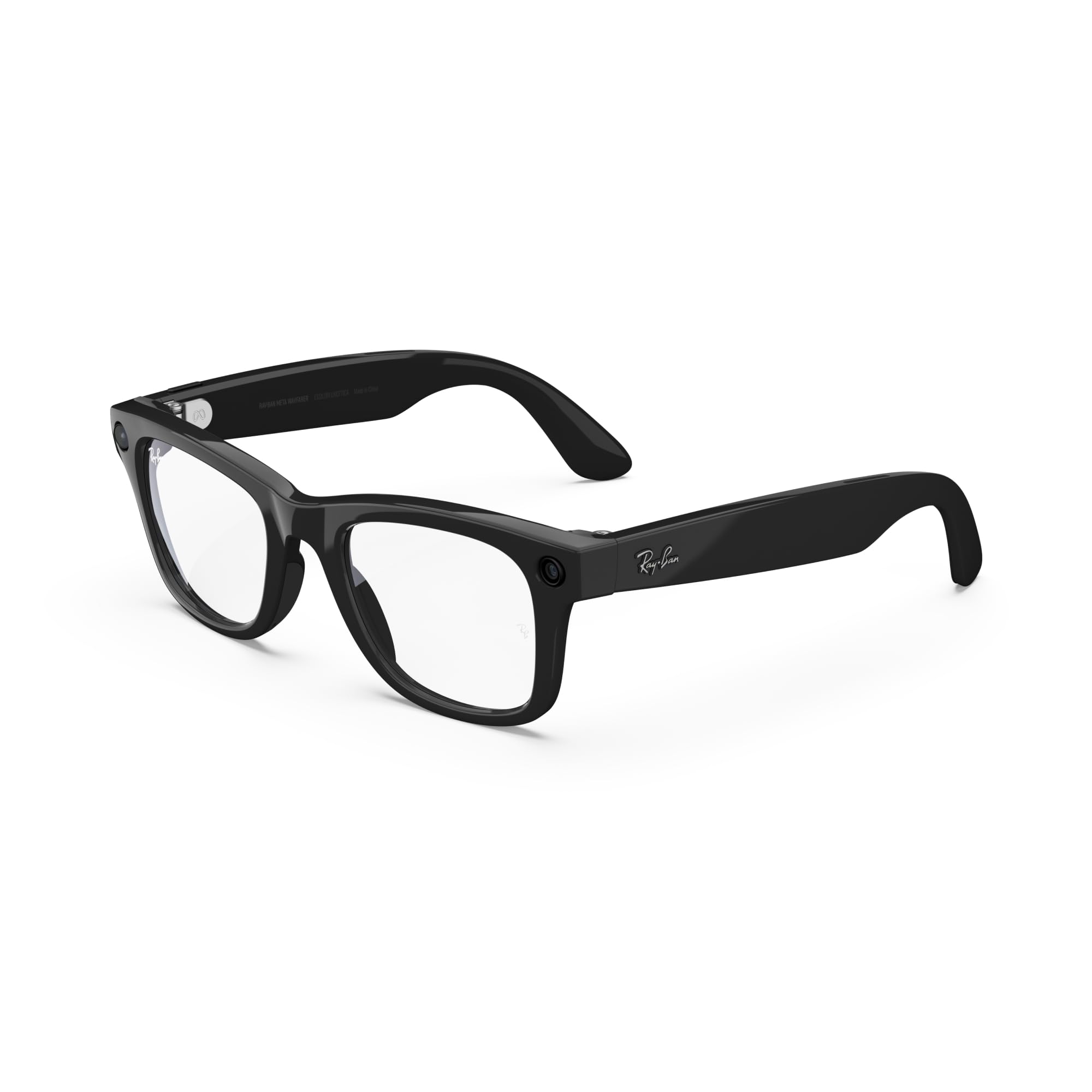 مترجم., عینک‌های Ray-Ban Meta، فریم معمولی Wayfarer: مشکی درخشان، لنز: شفاف